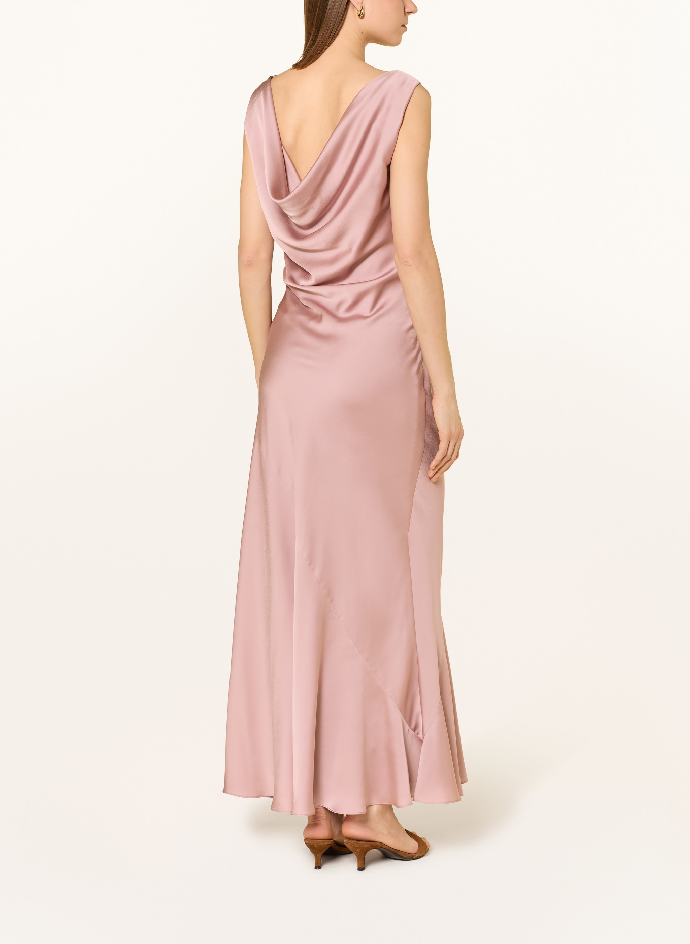 SWING večerní šaty: STARORŮŽOVÁ