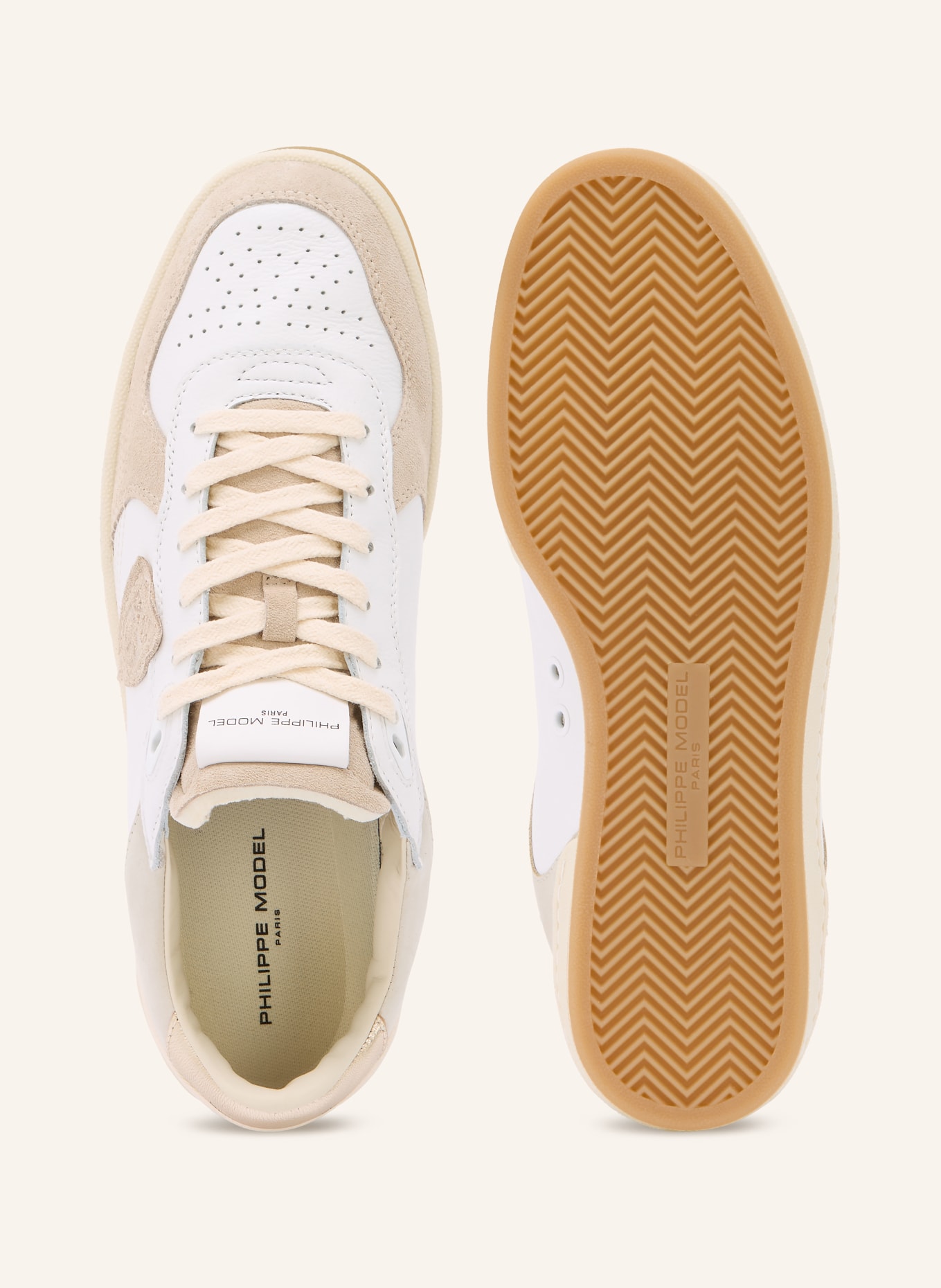PHILIPPE MODEL Sneaker PGAL LOW: BEIGE / WEISS