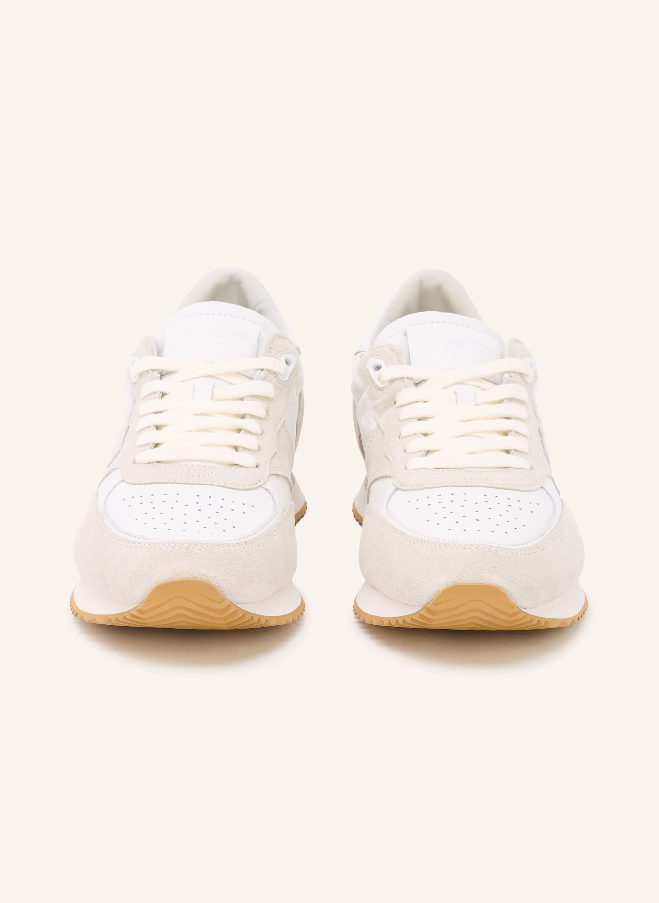 PHILIPPE MODEL Sneaker BLVILLE LOW: WEISS / HELLGRAU