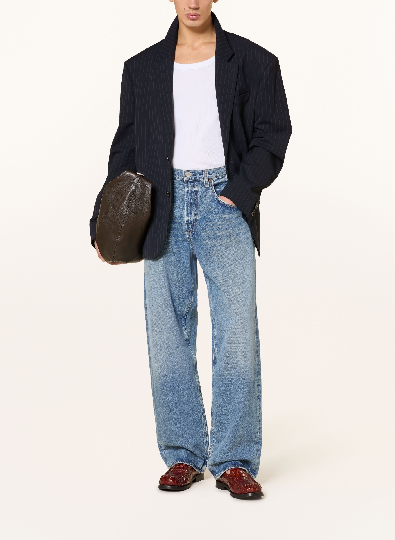 AGOLDE Jeans FUSION JEAN Baggy Fit: frctr fracture (dk wsh chrcl olive)