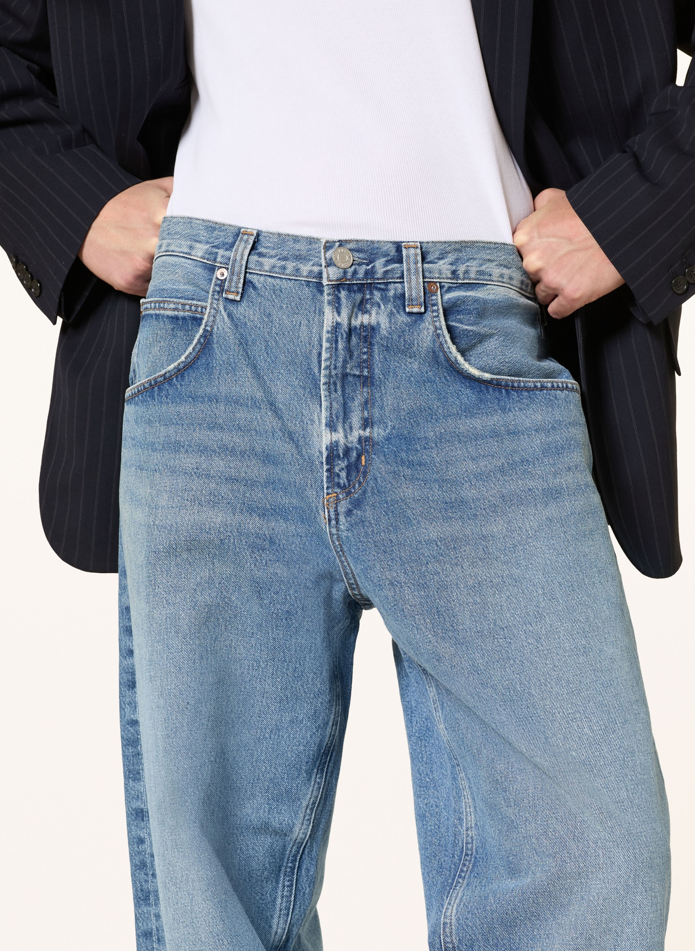 AGOLDE Jeans FUSION JEAN Baggy Fit: frctr fracture (dk wsh chrcl olive)