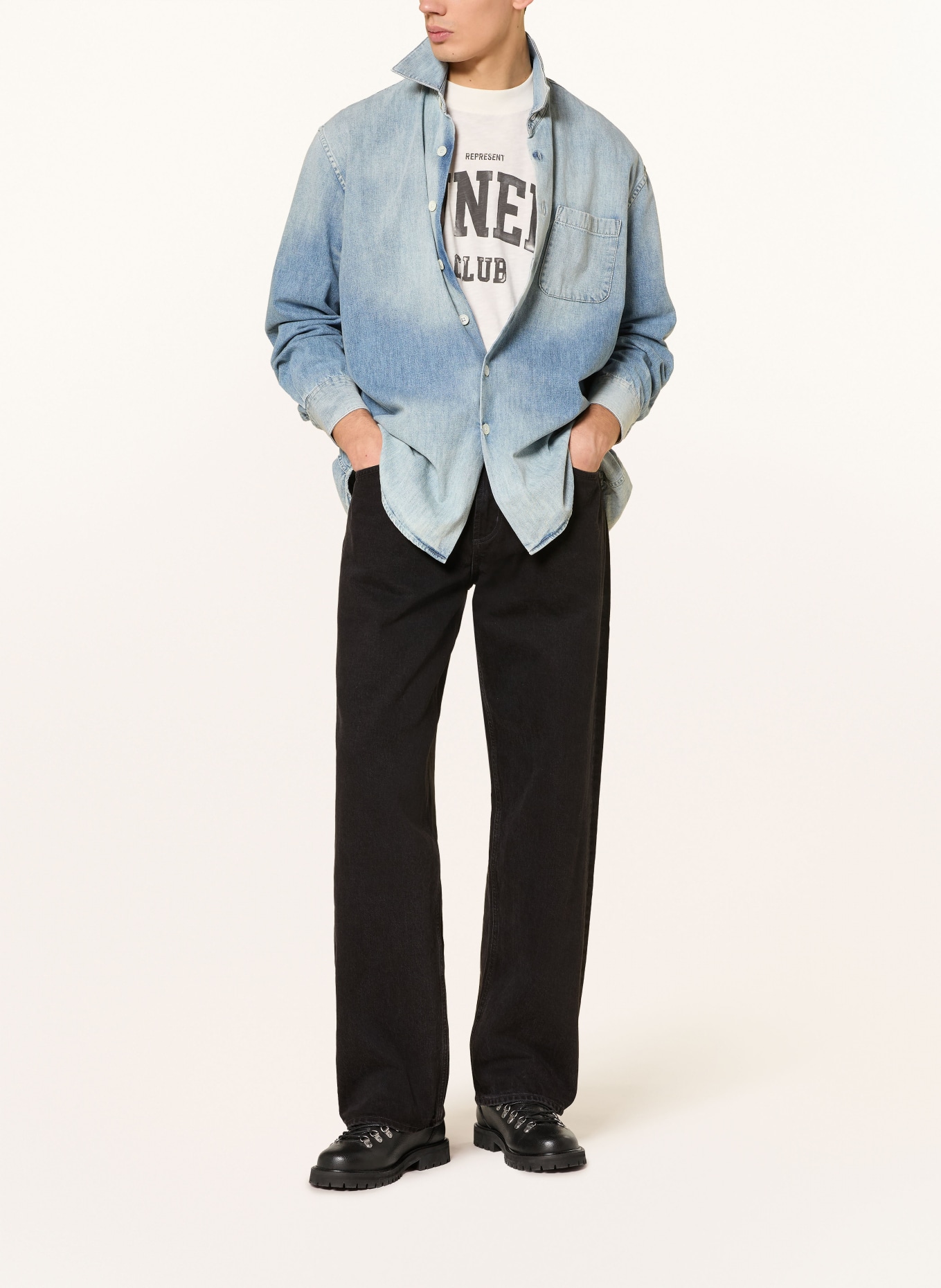 AGOLDE Jeans FUSION Baggy Taper Fit: kbr kember (saturated blk)