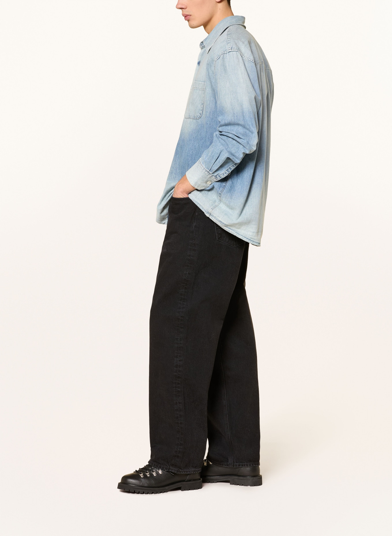 AGOLDE Jeans FUSION Baggy Taper Fit: kbr kember (saturated blk)