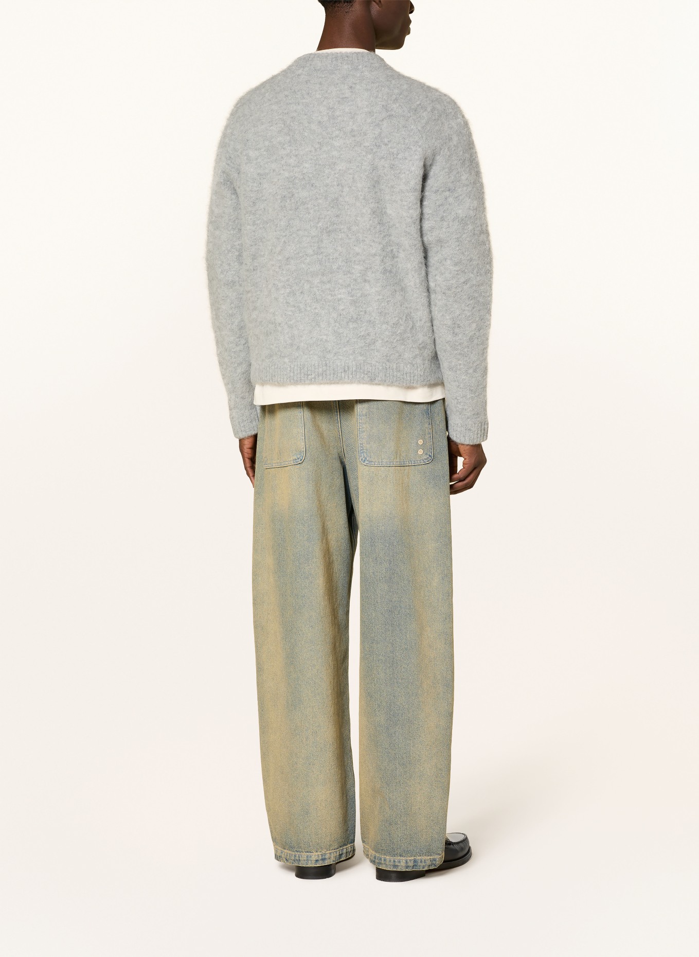 about:blank Pullover aus Alpaka: HELLGRAU