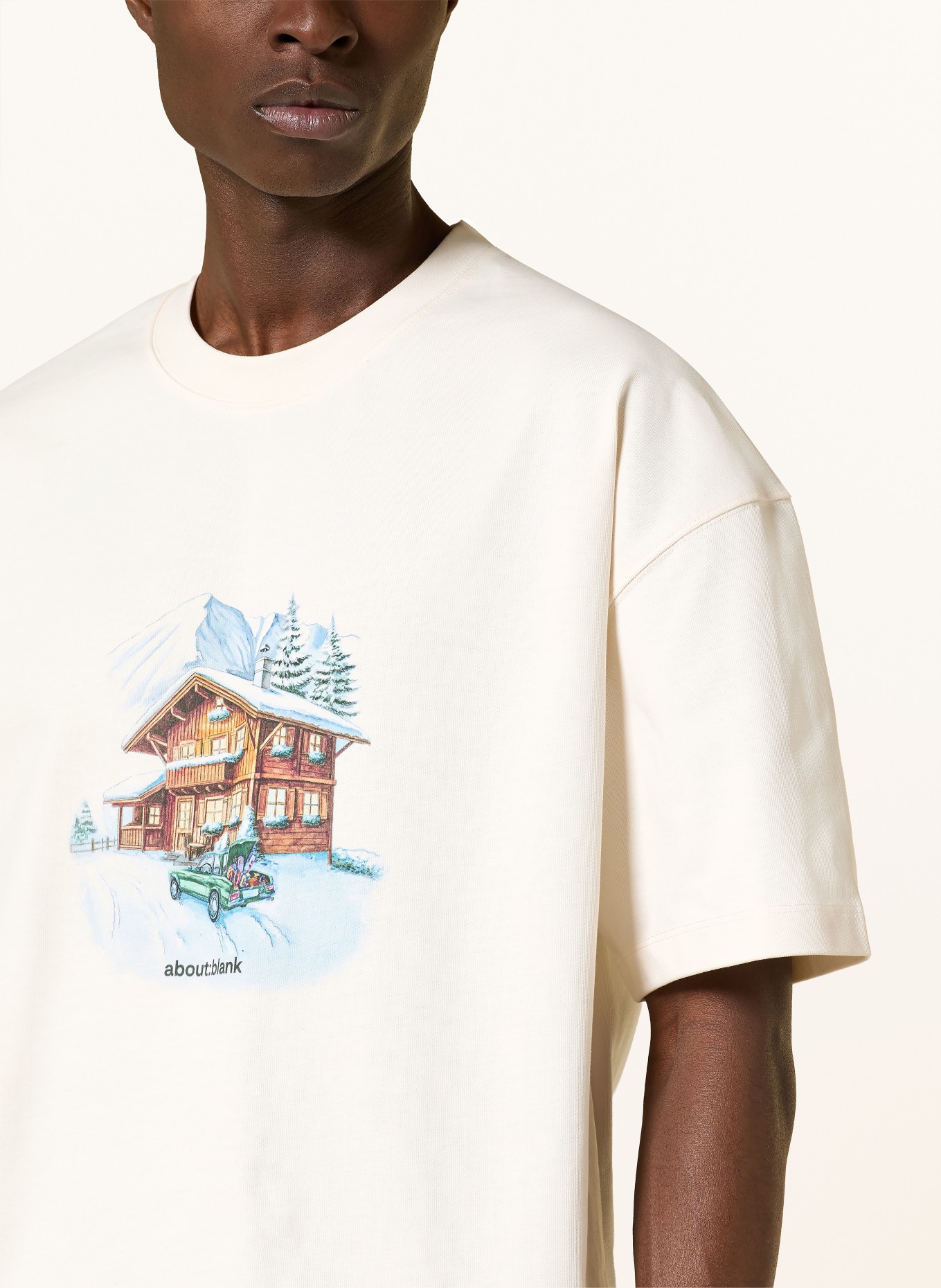about:blank T-Shirt CHALET: CREME