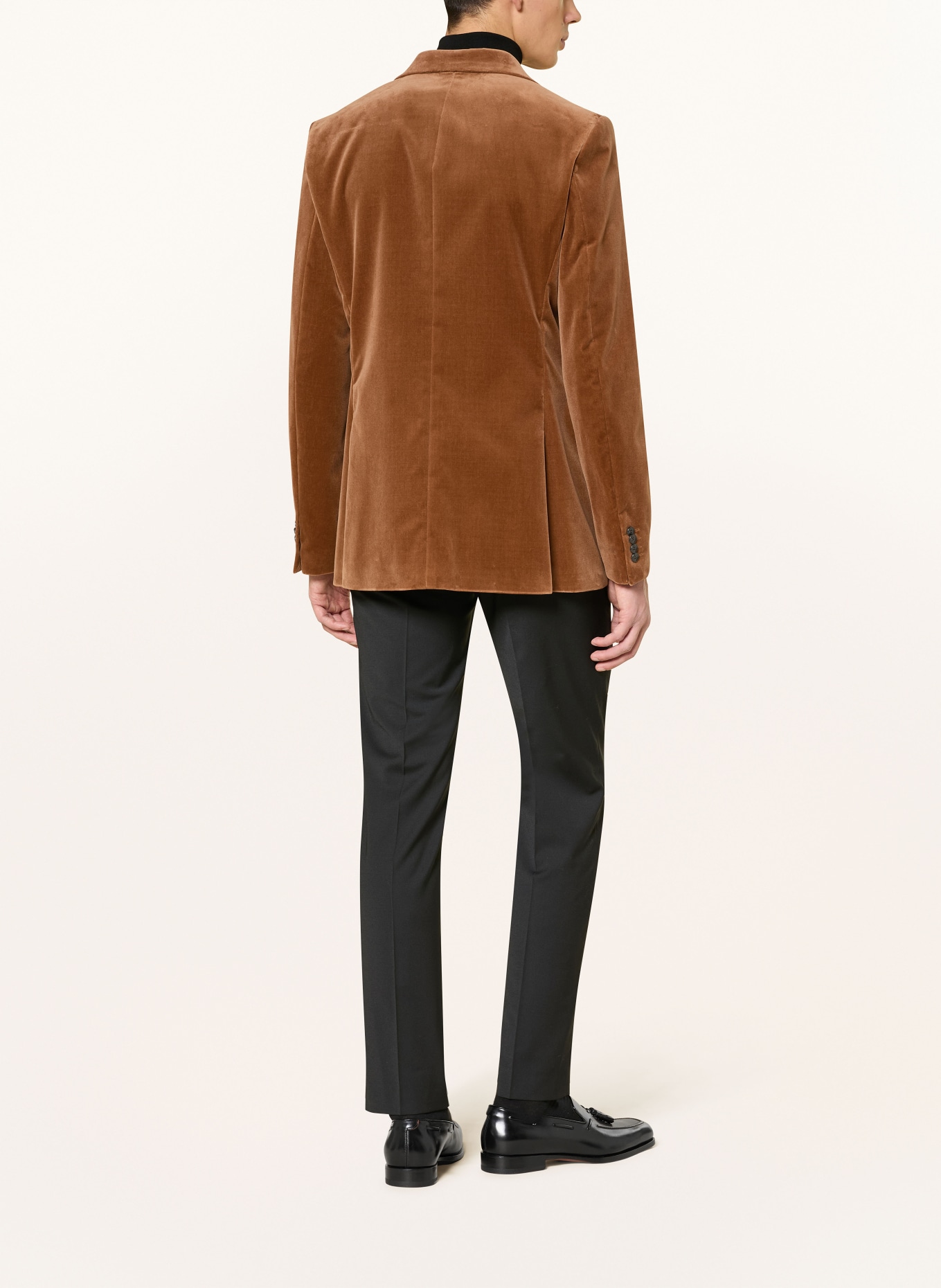 TIGER OF SWEDEN Velvet jacket EASE Extra Slim Fit: BROWN