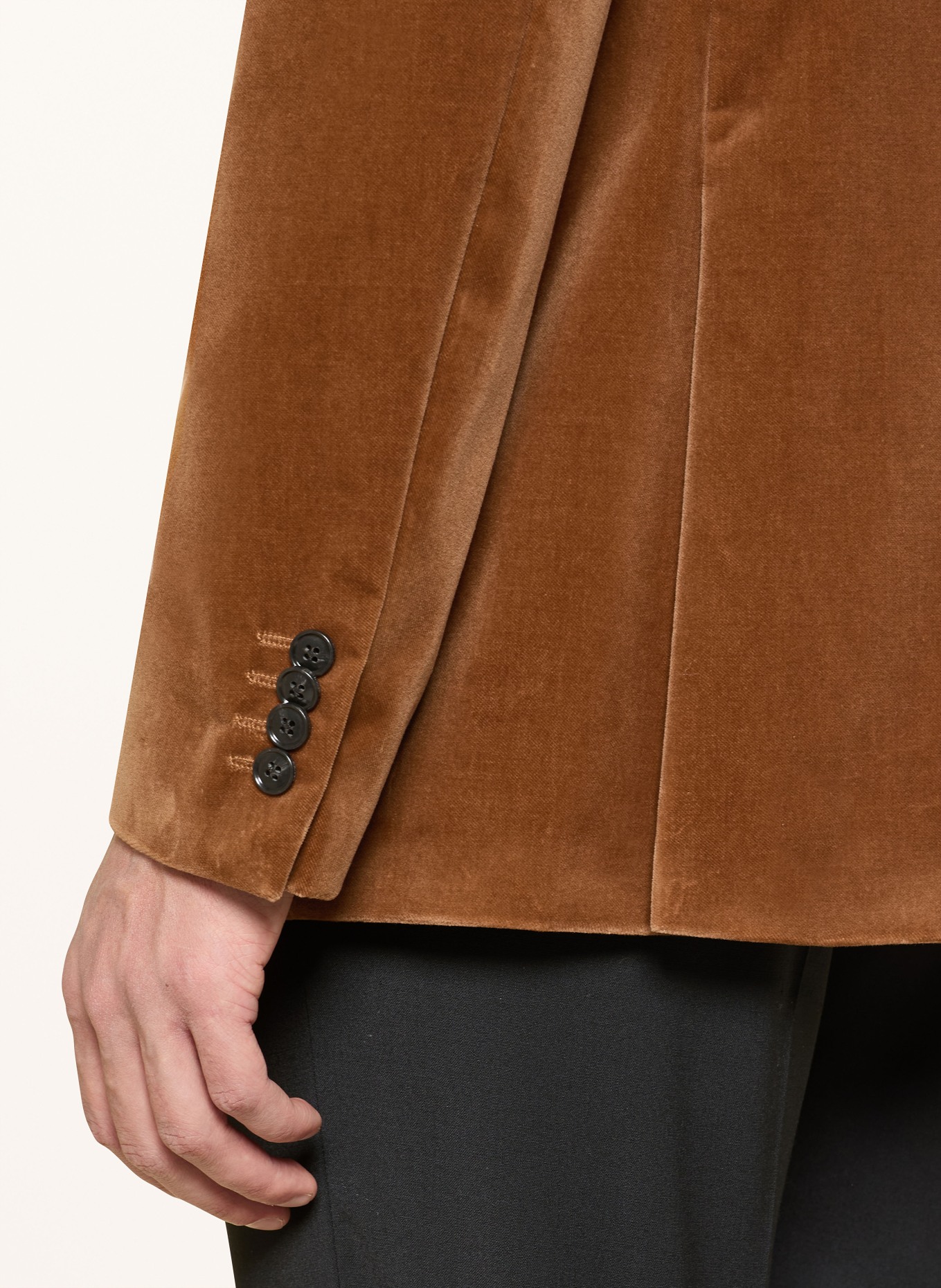 TIGER OF SWEDEN Velvet jacket EASE Extra Slim Fit: BROWN