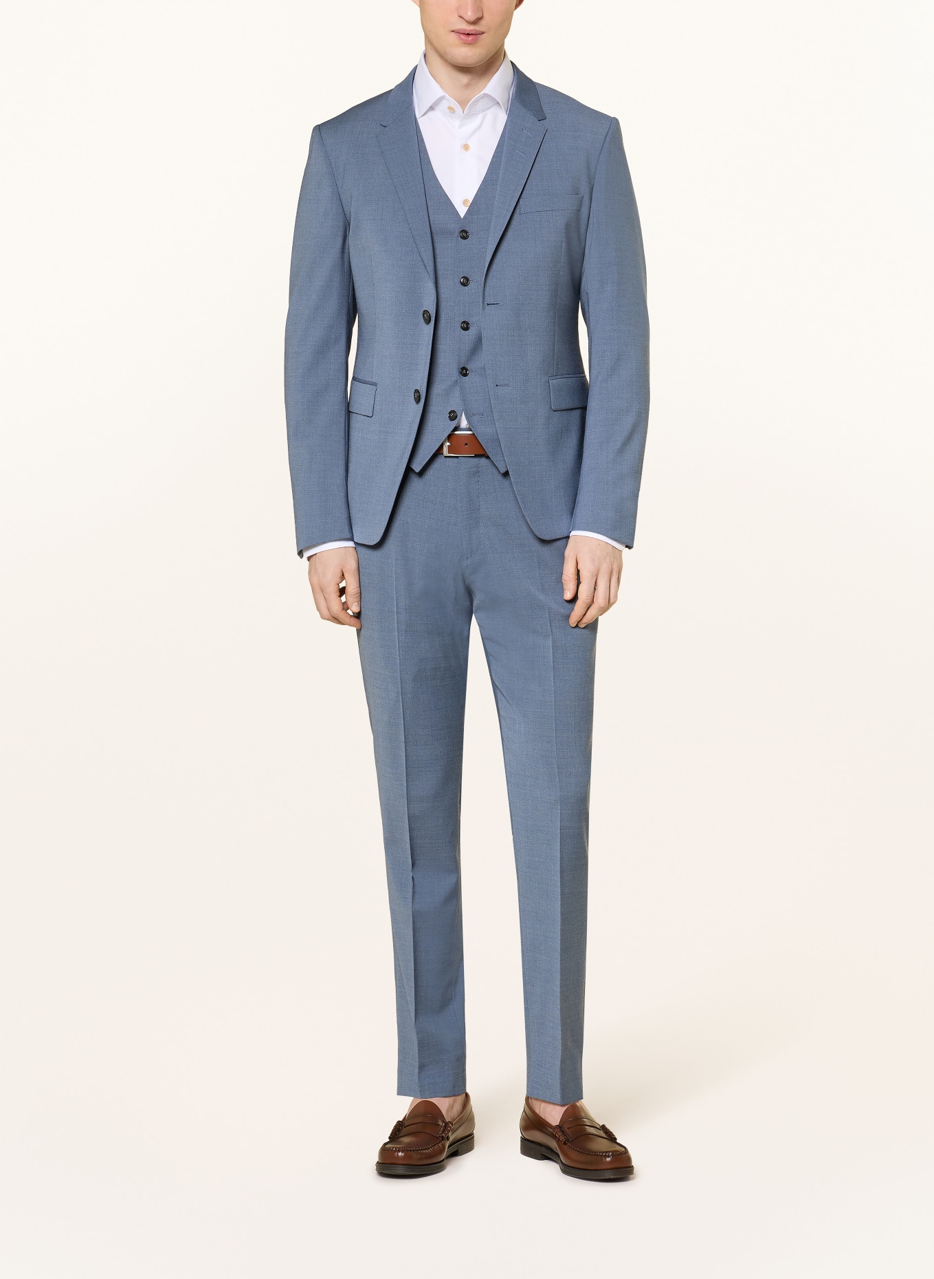 TIGER OF SWEDEN Anzugweste WAYDE Regular Fit: 2U4 Blue Cloud