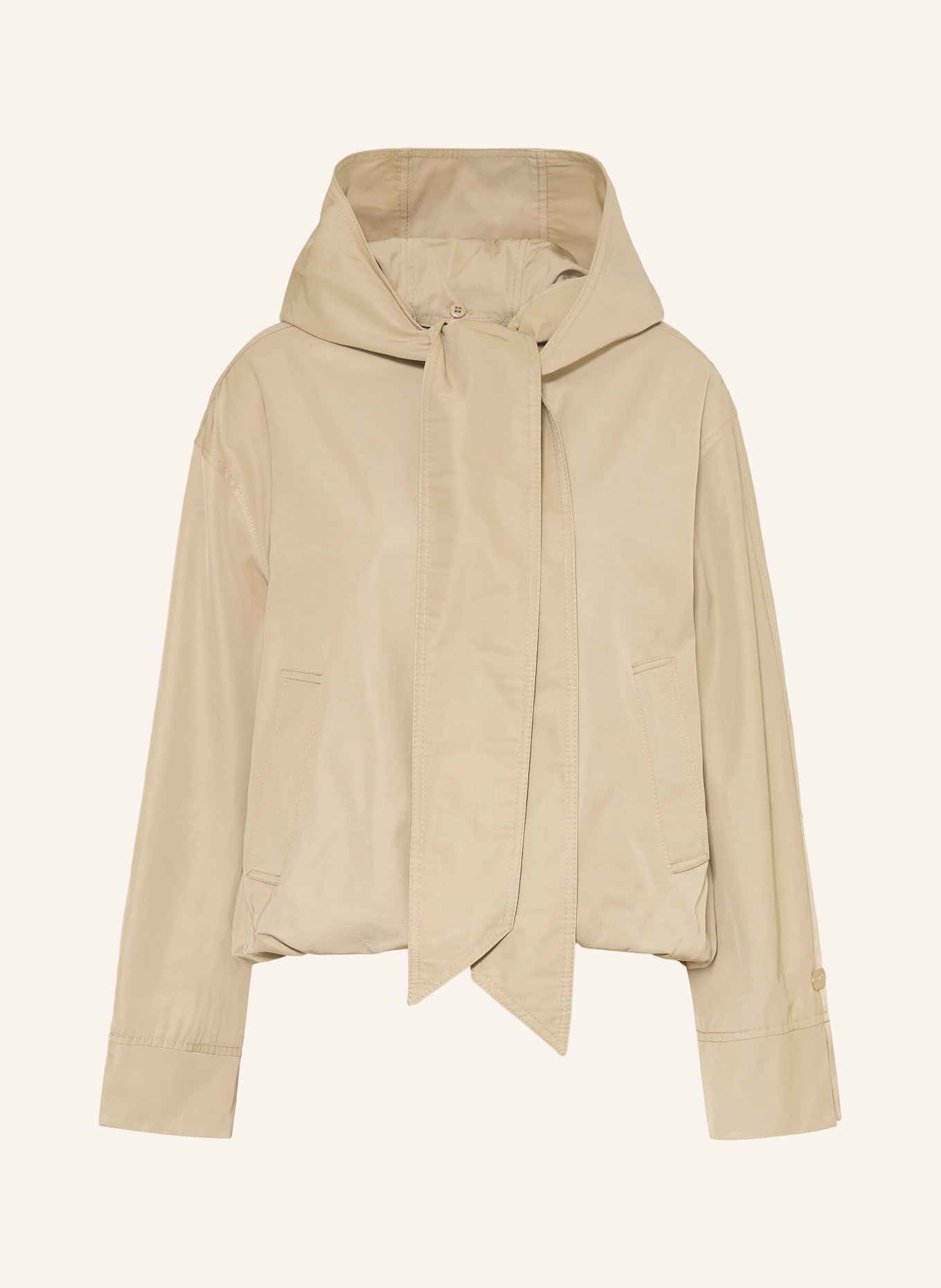 BEAUMONT BIANCA blouson with detachable hood: CAMEL