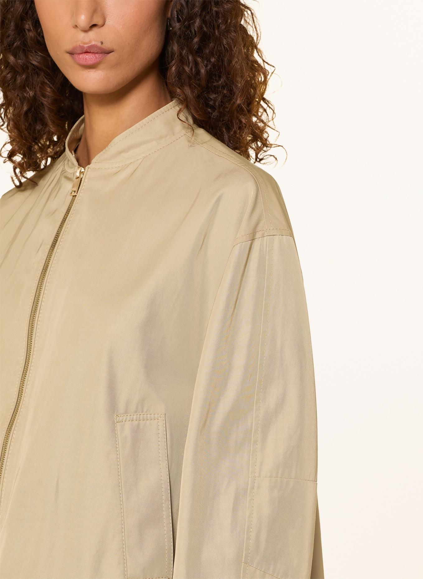 BEAUMONT BIANCA blouson with detachable hood: CAMEL