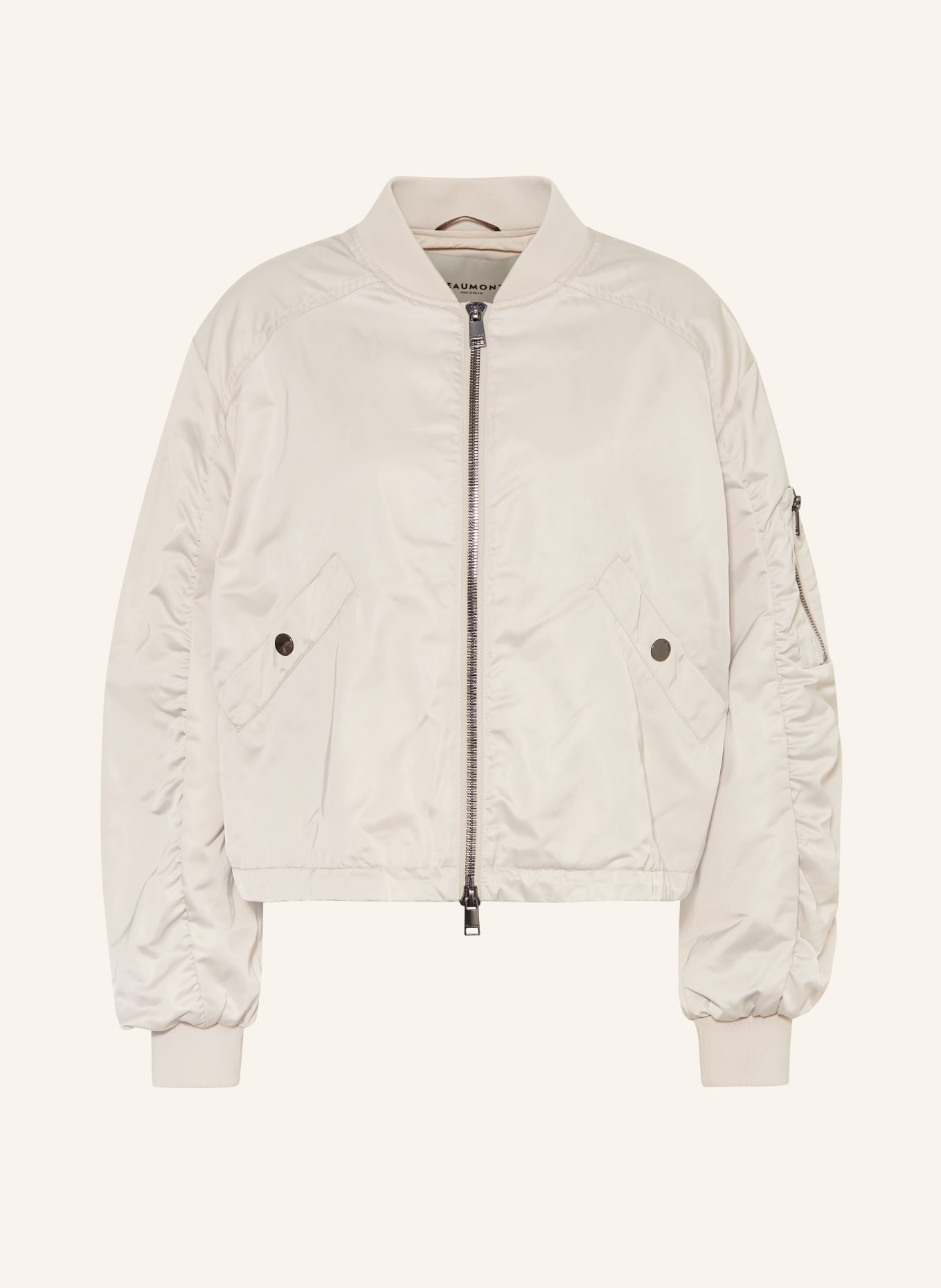 BEAUMONT Blouson en satin JODY: CRÈME