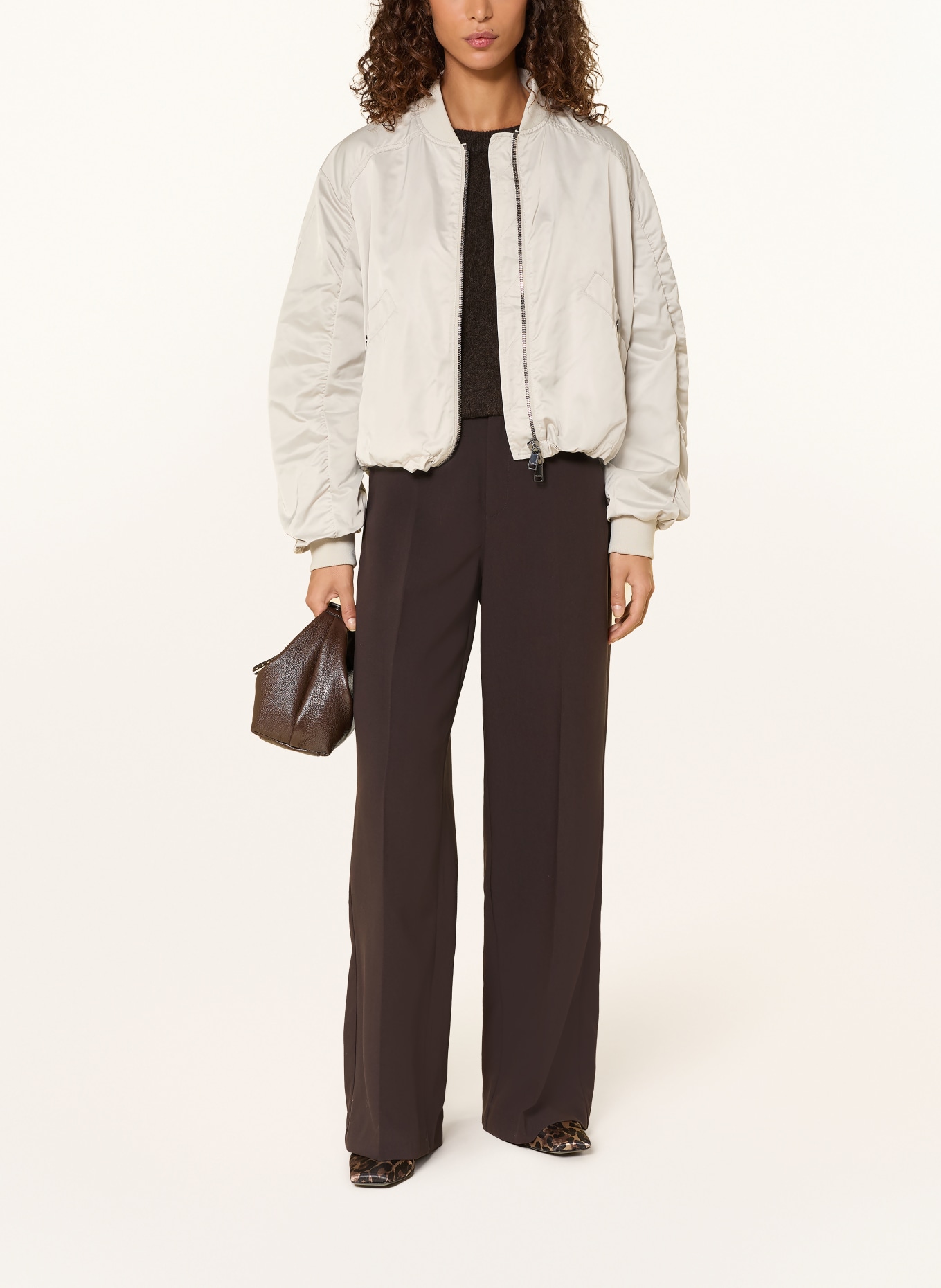 BEAUMONT Blouson en satin JODY: CRÈME