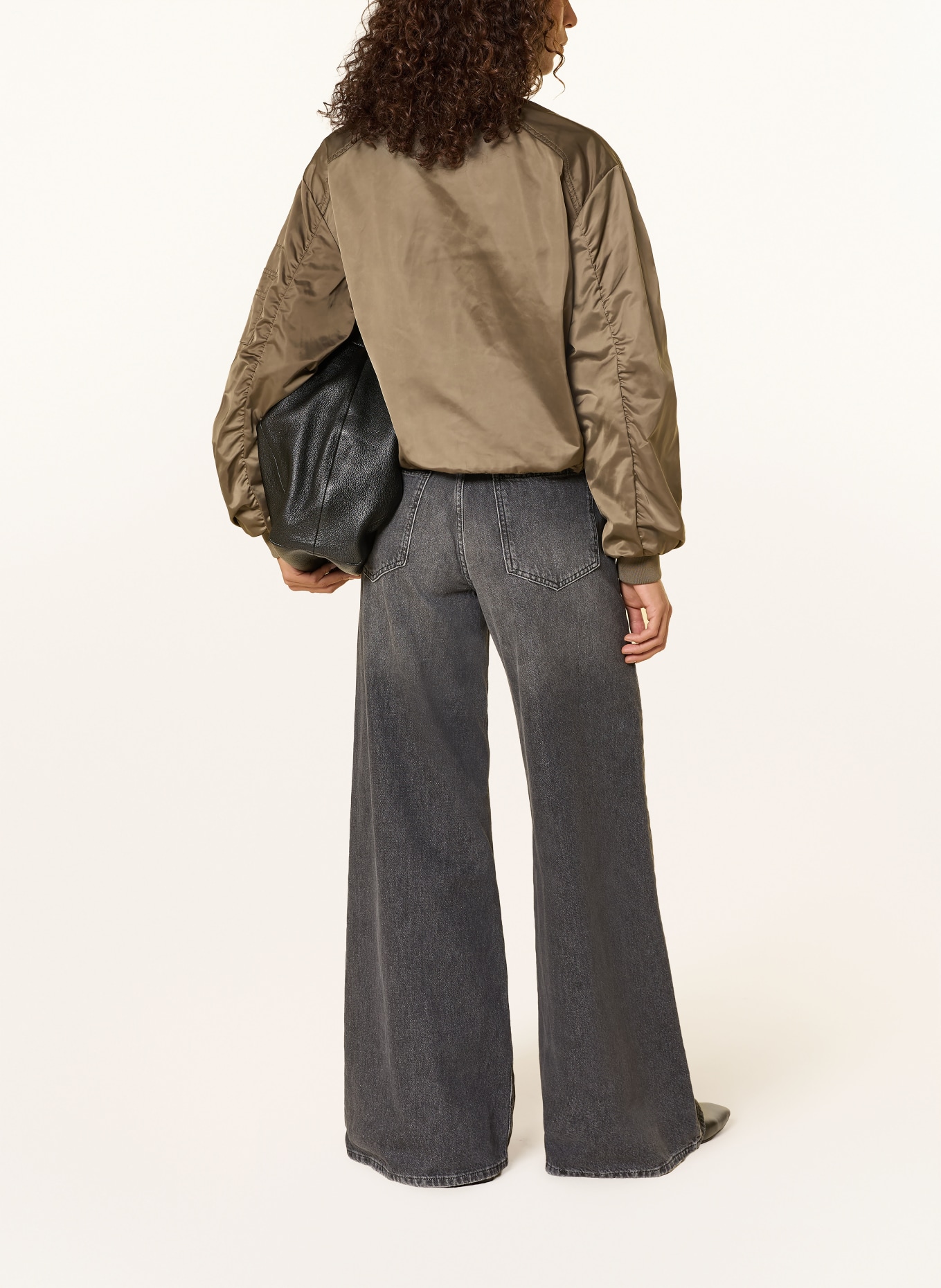 BEAUMONT JODY satin blouson: KHAKI