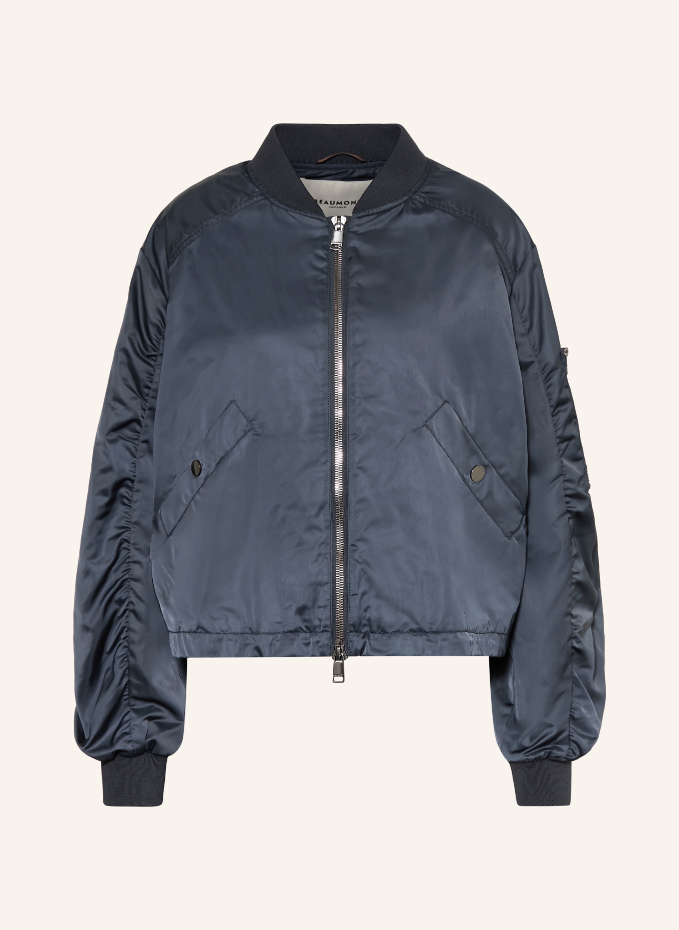BEAUMONT Satinblouson JODY: DUNKELBLAU