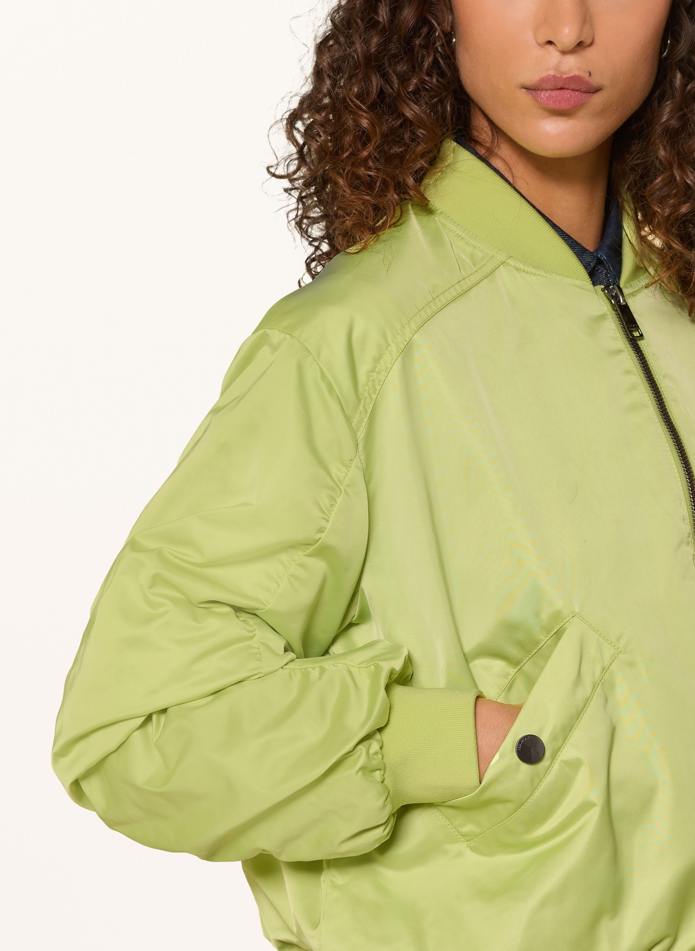 BEAUMONT Satinblouson JODY: NEONGELB