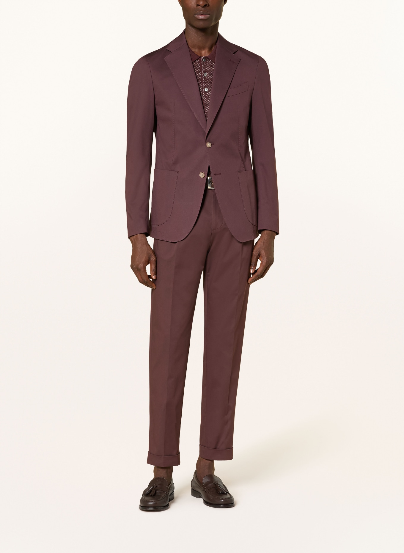 windsor. Kombinace kalhot Extra Slim Fit: 605 Dark Red 605