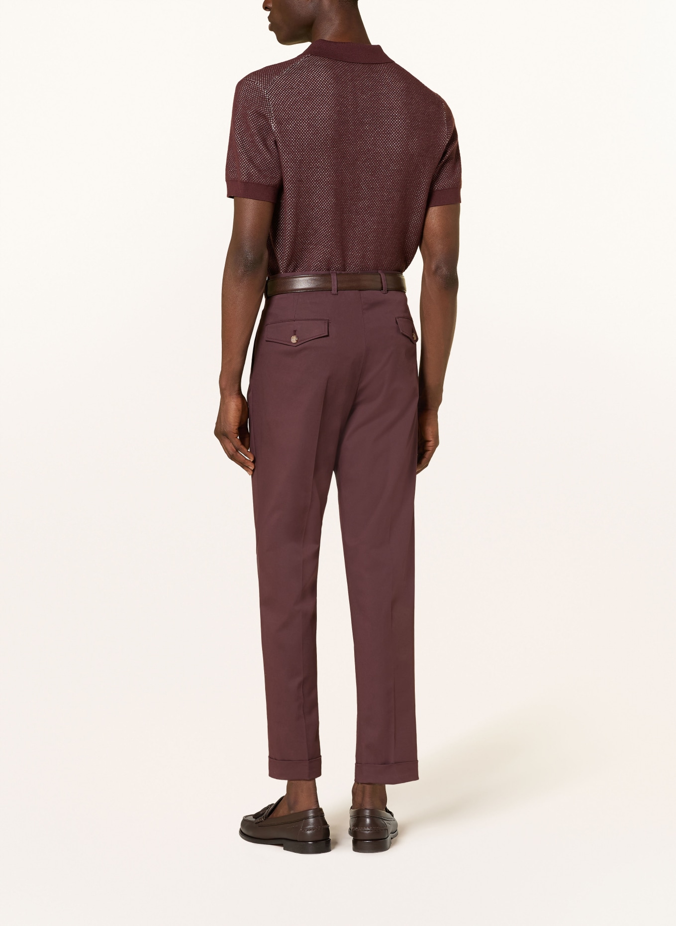 windsor. Kombinace kalhot Extra Slim Fit: 605 Dark Red 605