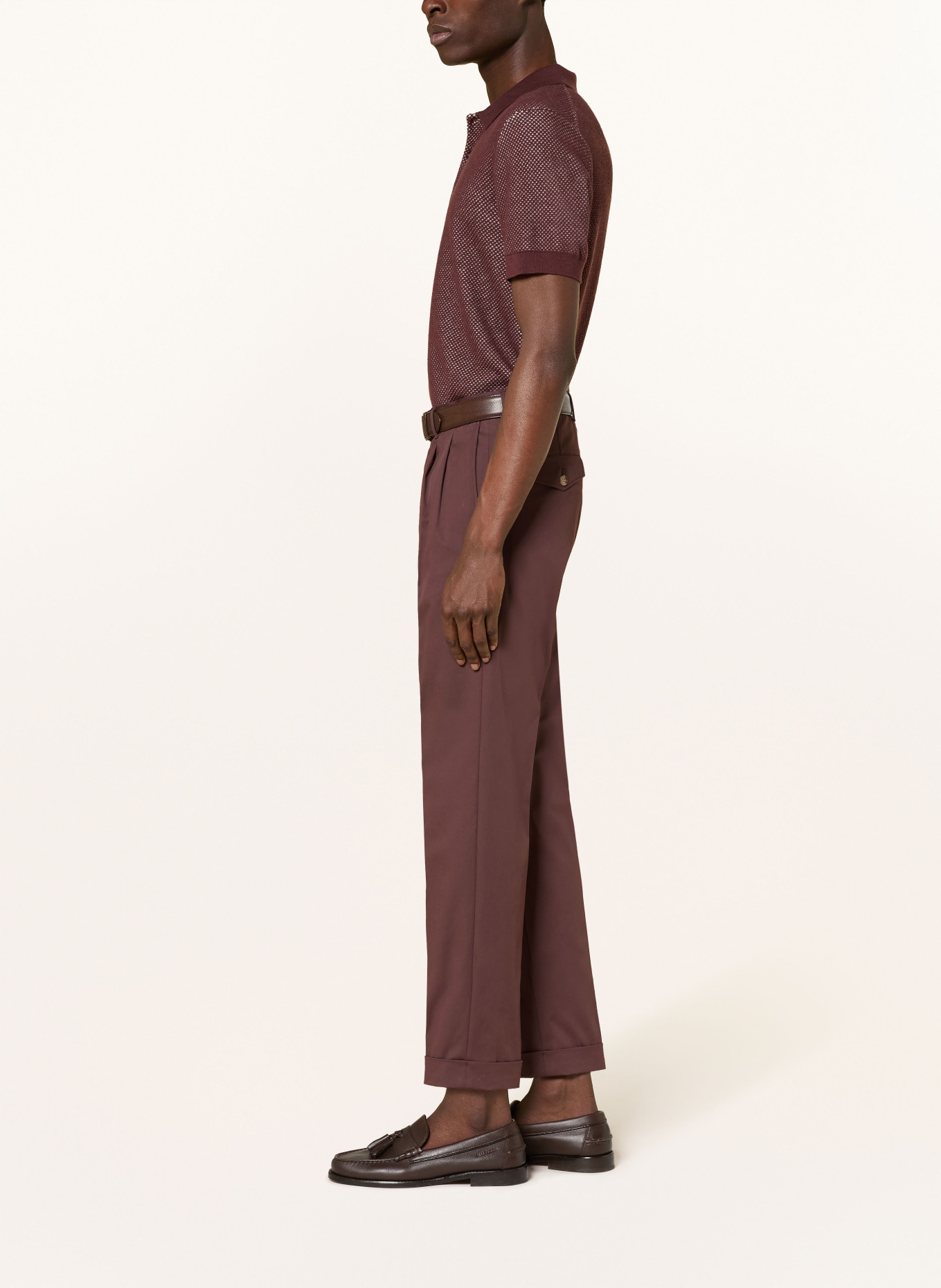 windsor. Kombinace kalhot Extra Slim Fit: 605 Dark Red 605