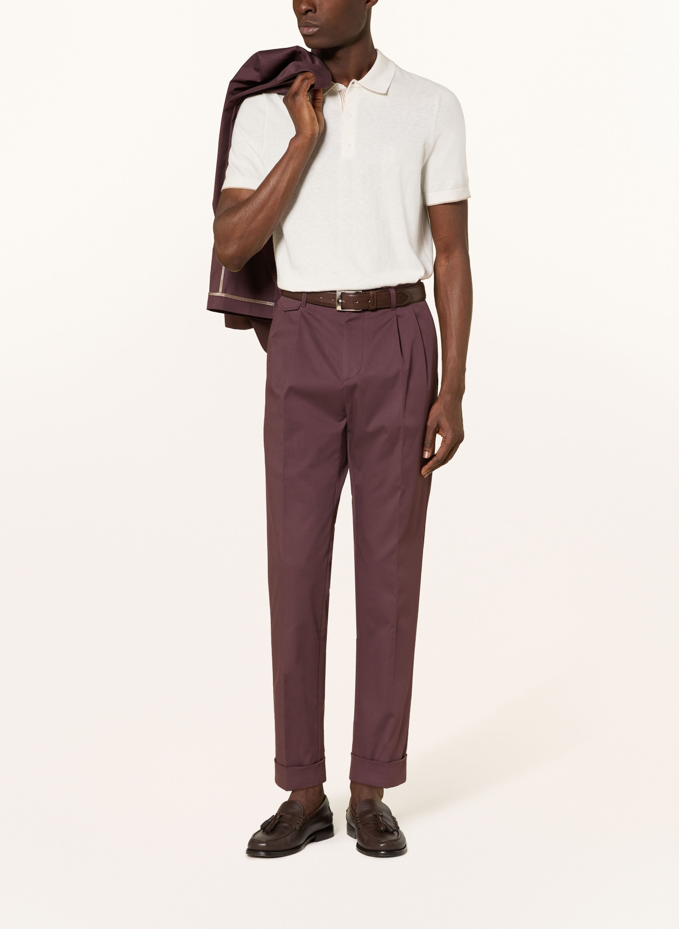 windsor. Pletené polo tričko CASHMILO: REŽNÁ