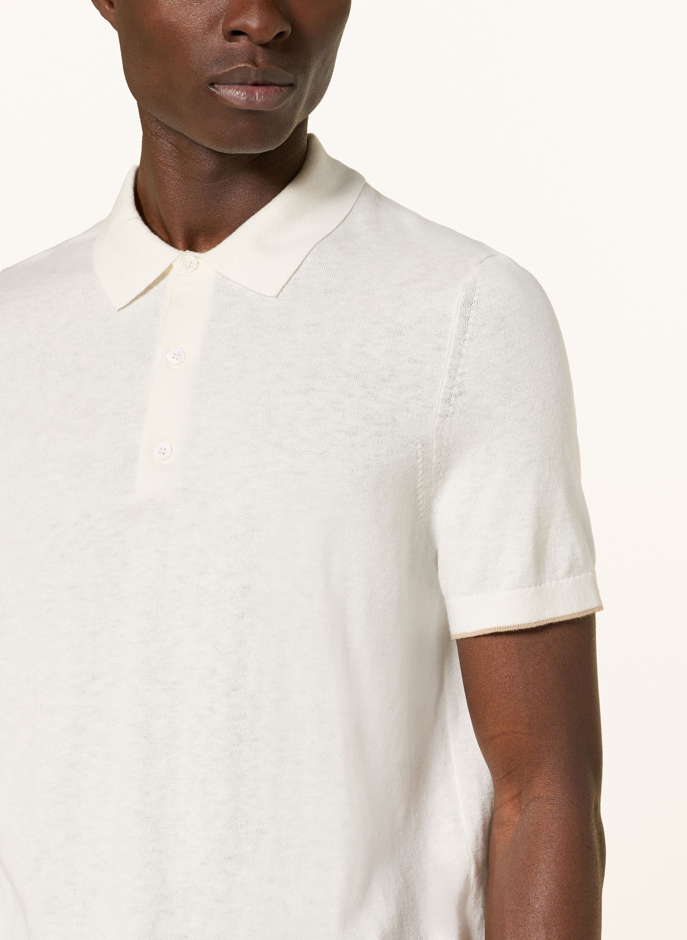 windsor. Pletené polo tričko CASHMILO: REŽNÁ