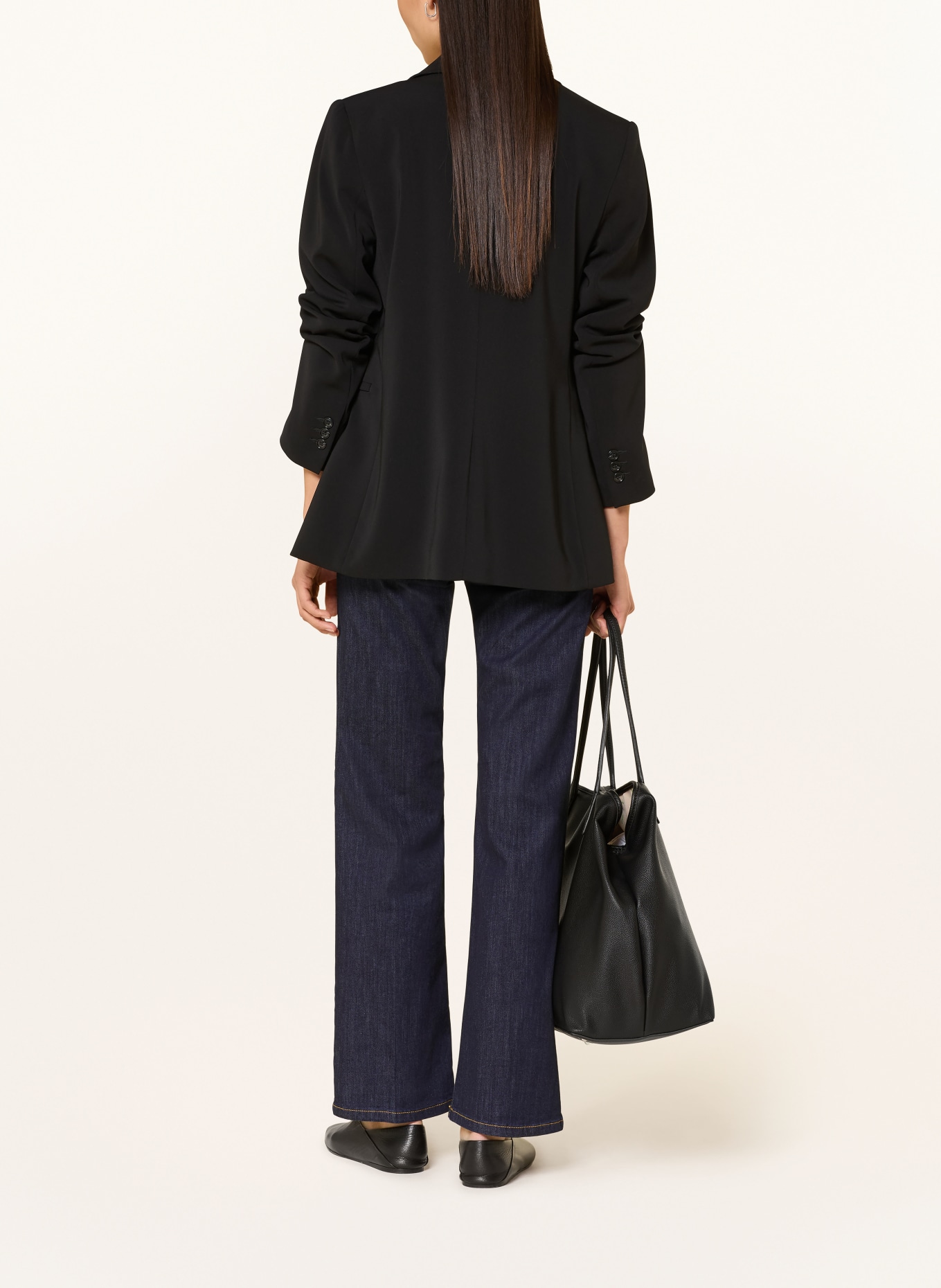 MORE & MORE Dżinsy z szerokimi nogawkami: 0970 rinse wash denim dark blue