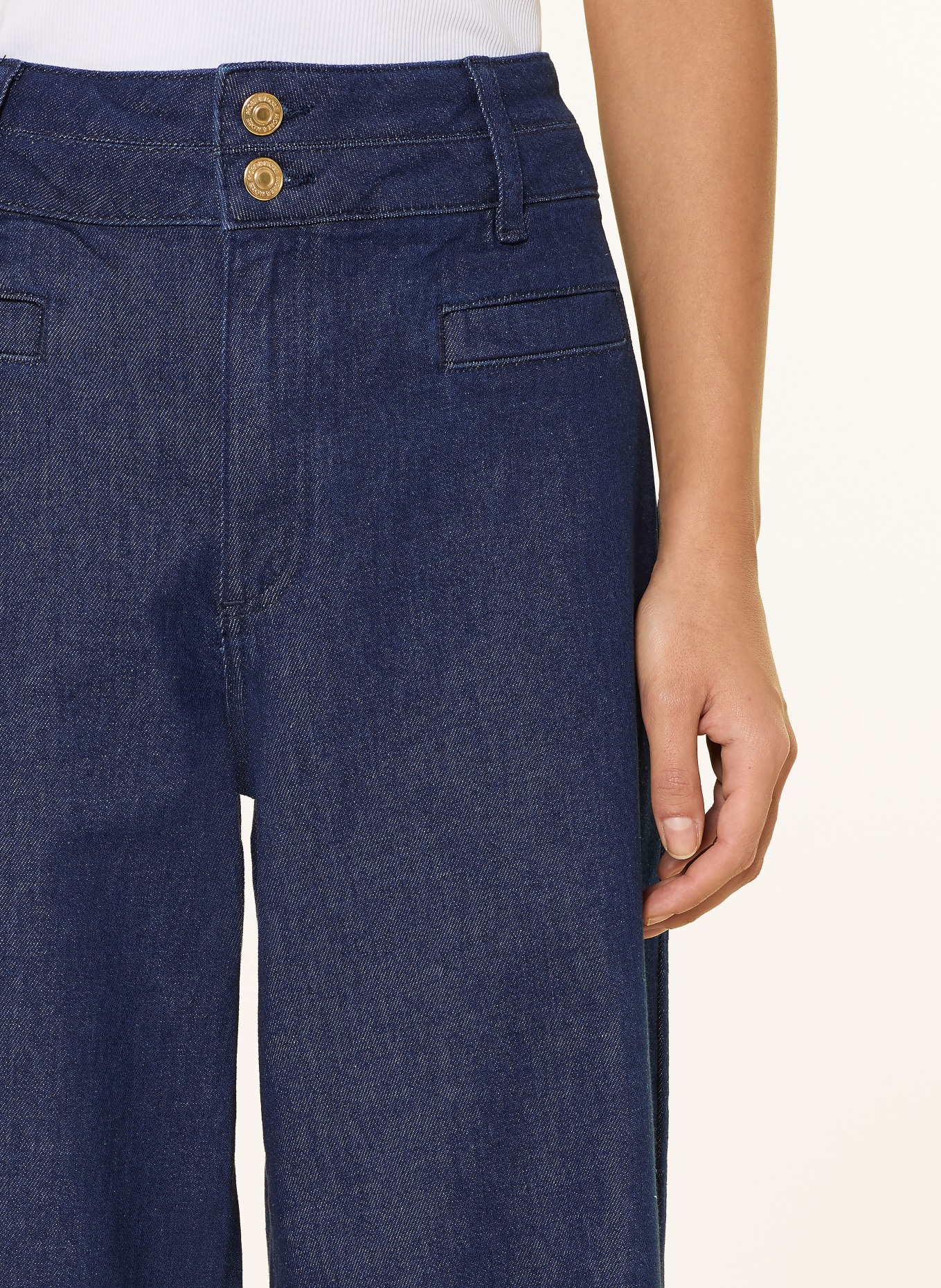 MORE & MORE Jeans-Culotte: 0963 DARK BLUE DENIM