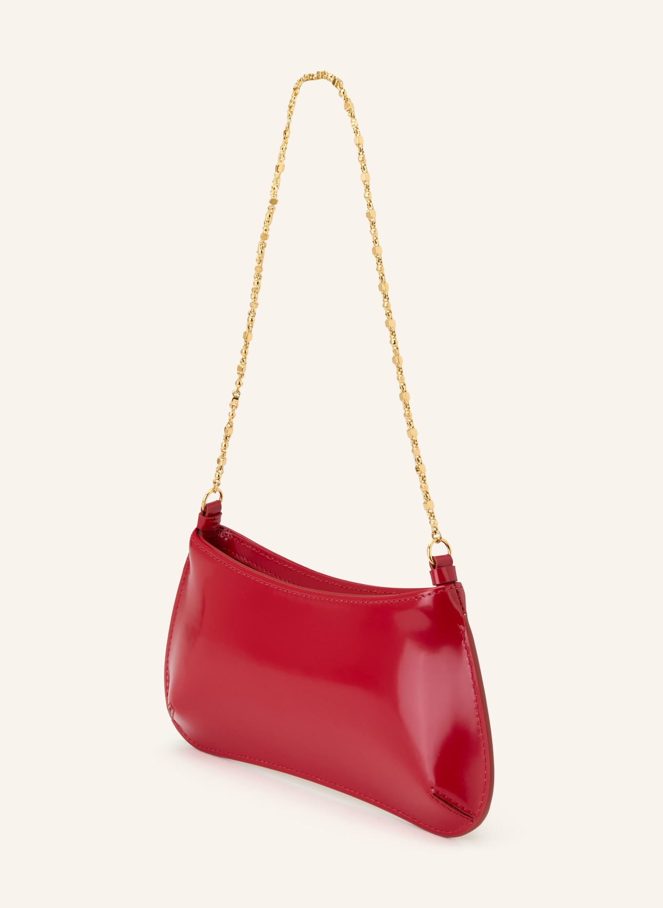 JACQUEMUS Schultertasche LE PETIT BISOU CHAINE: ROT / GOLD