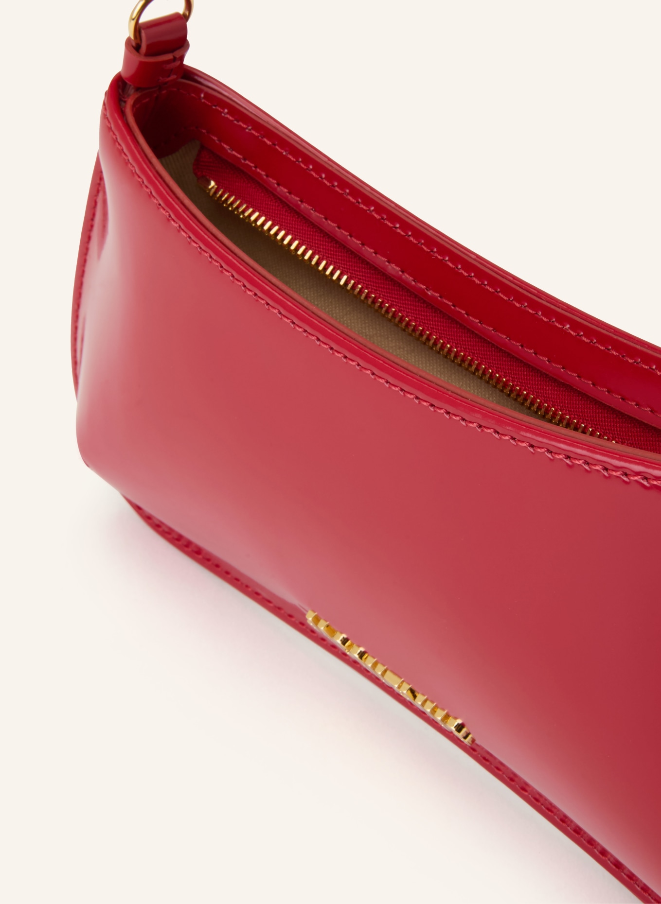 JACQUEMUS Schultertasche LE PETIT BISOU CHAINE: ROT / GOLD