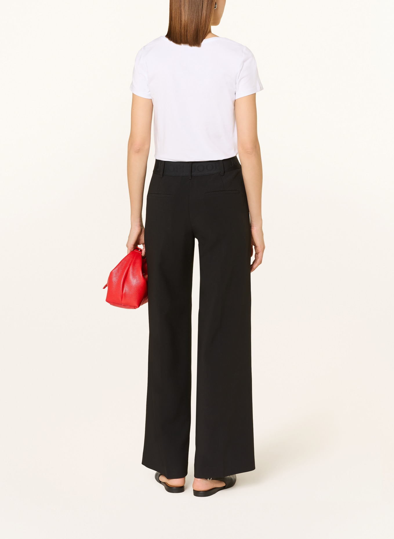 MORE & MORE Tričko s flitry: BÍLÁ / ČERVENÁ