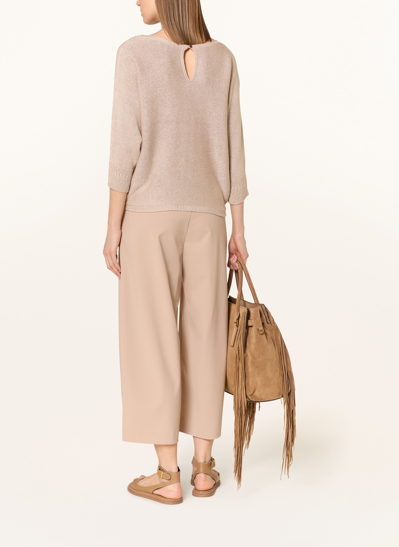 MORE & MORE Svetr s 3/4 rukávy: BÉŽOVÁ