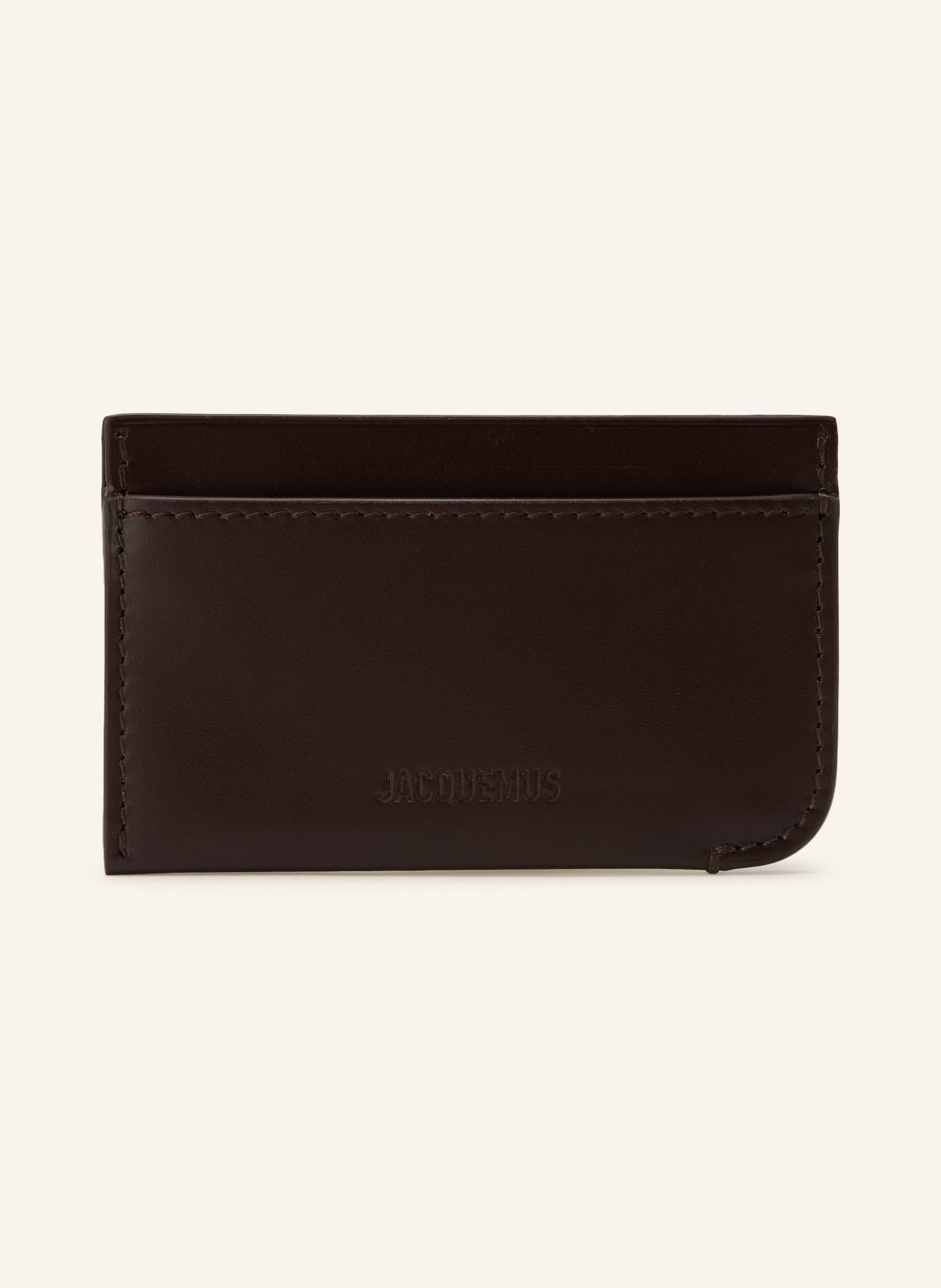 JACQUEMUS Kartenetui LE PORTE CURVO: DUNKELBRAUN