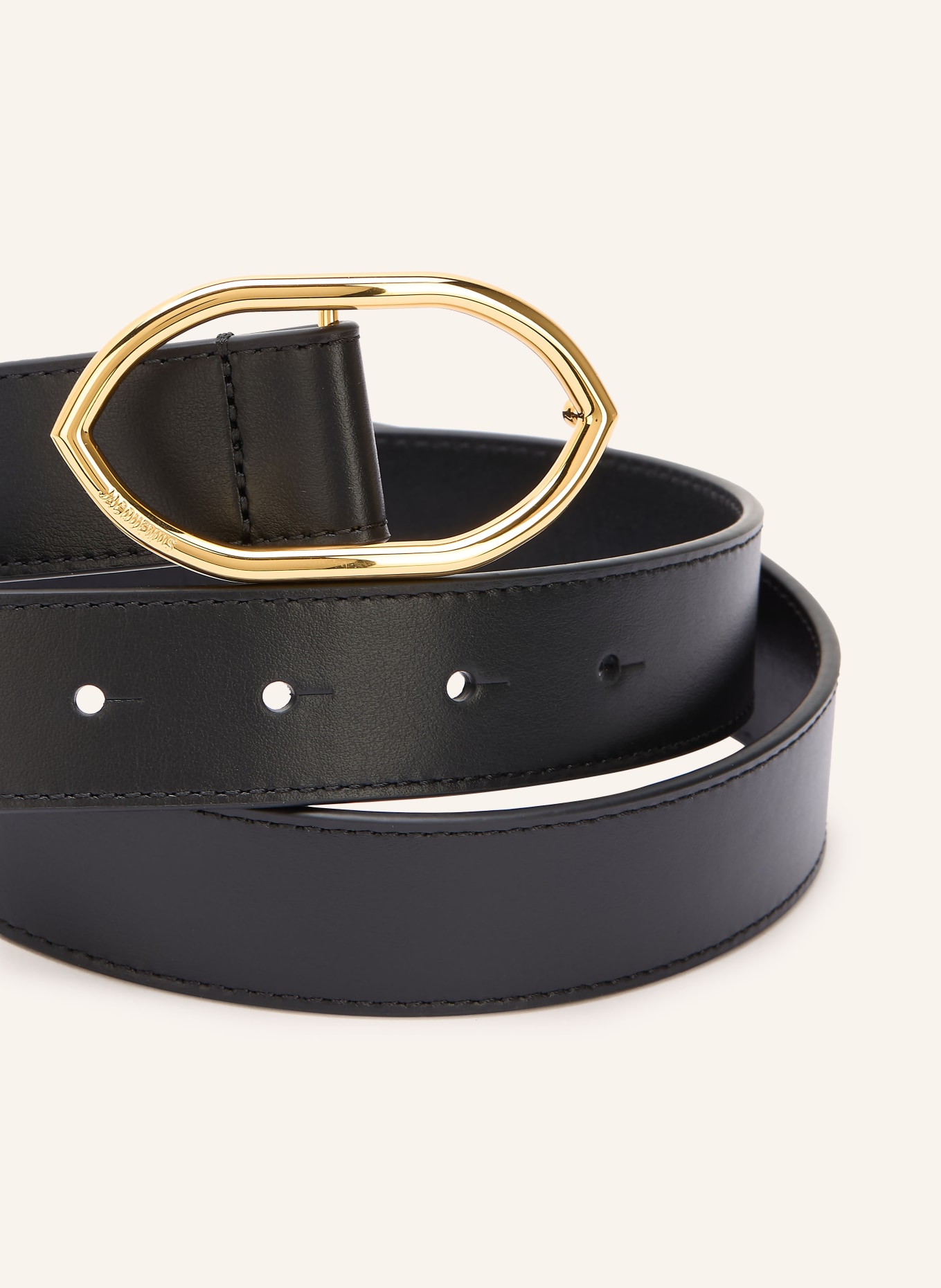 JACQUEMUS Pasek LA CEINTURE CALISSON: CZARNY