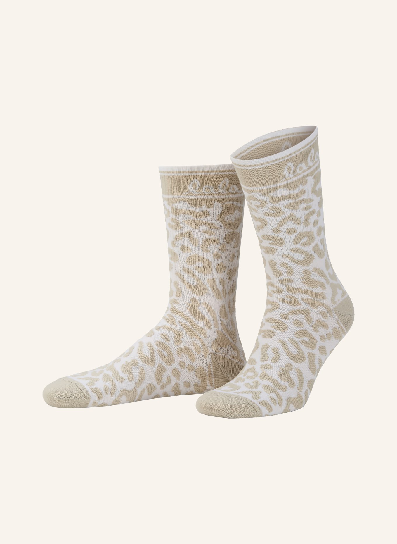 Lala Berlin Ponožky SANIRA: BÉŽOVÁ / BÍLÁ