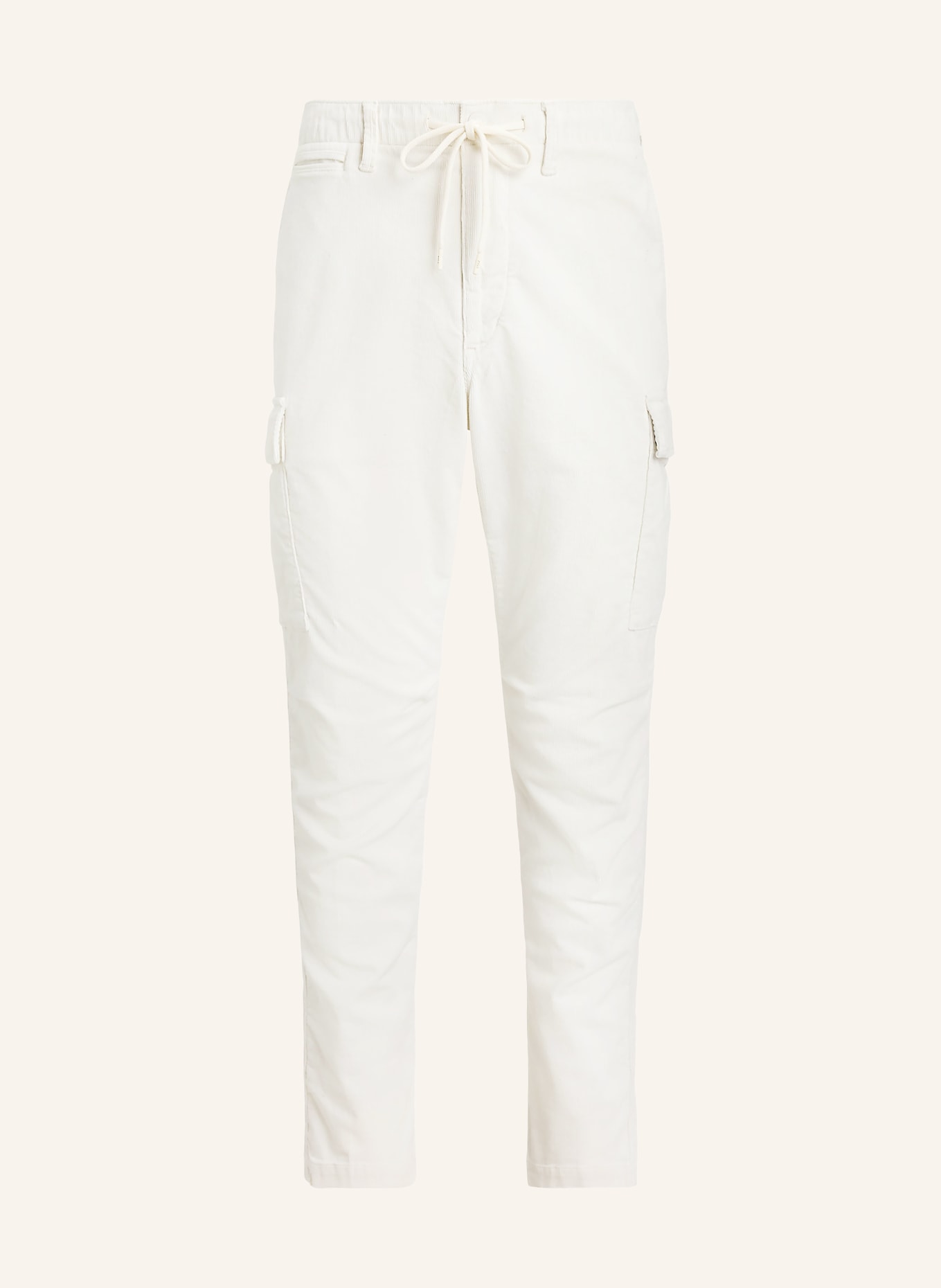 POLO RALPH LAUREN Cargohose Slim Fit aus Cord: CREME