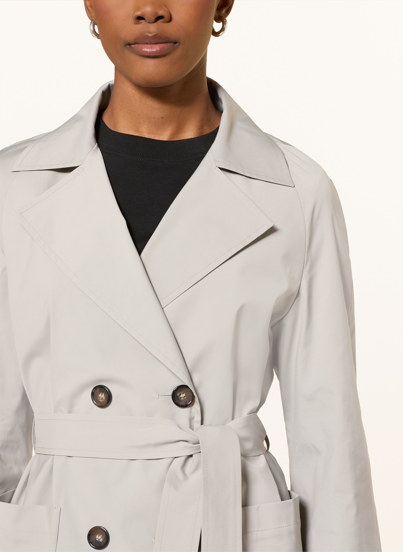 ICONS CINZIA ROCCA trenchcoat: TAUPE