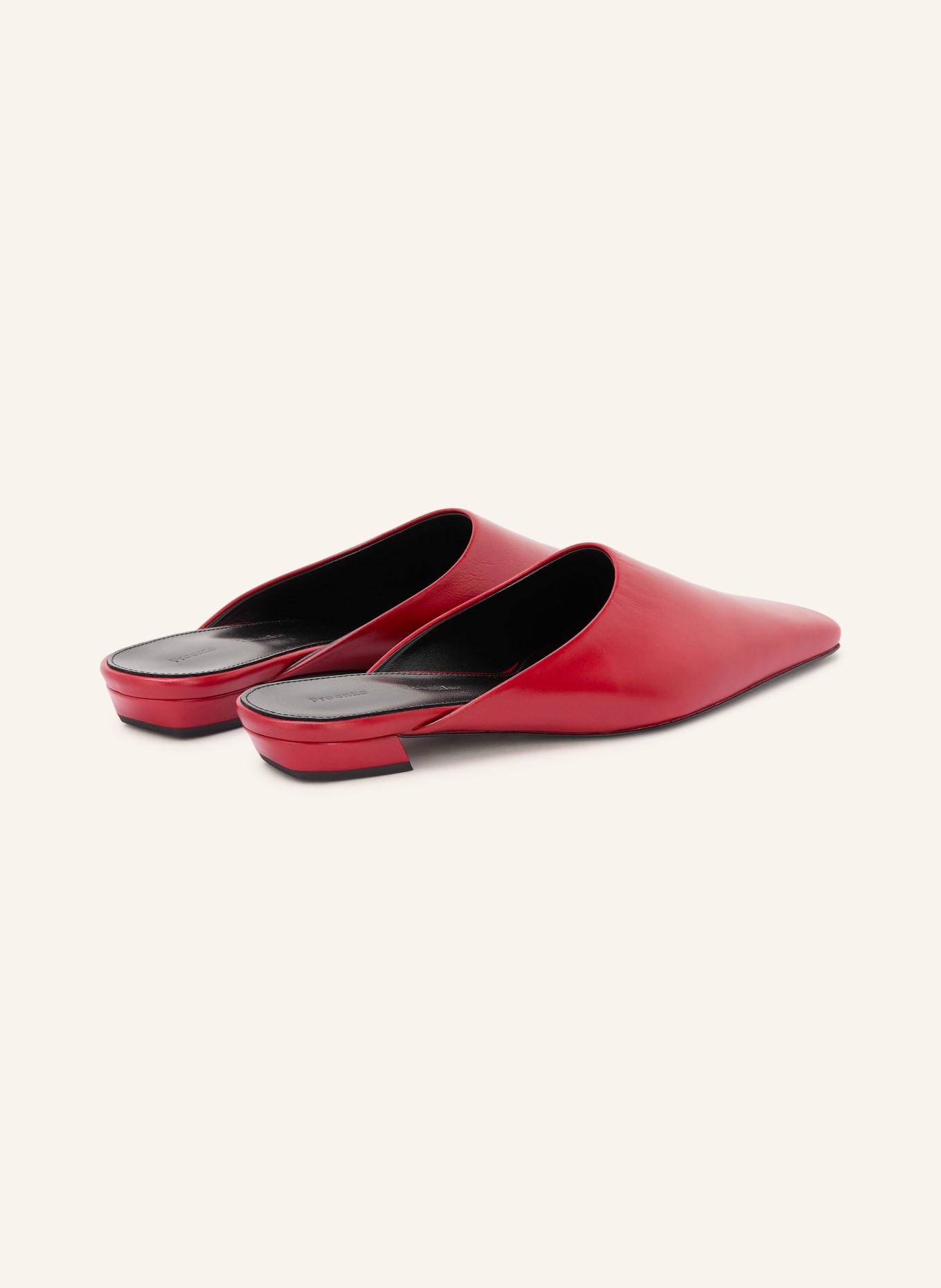 Proenza Schouler Klapki TRAP: CZERWONY