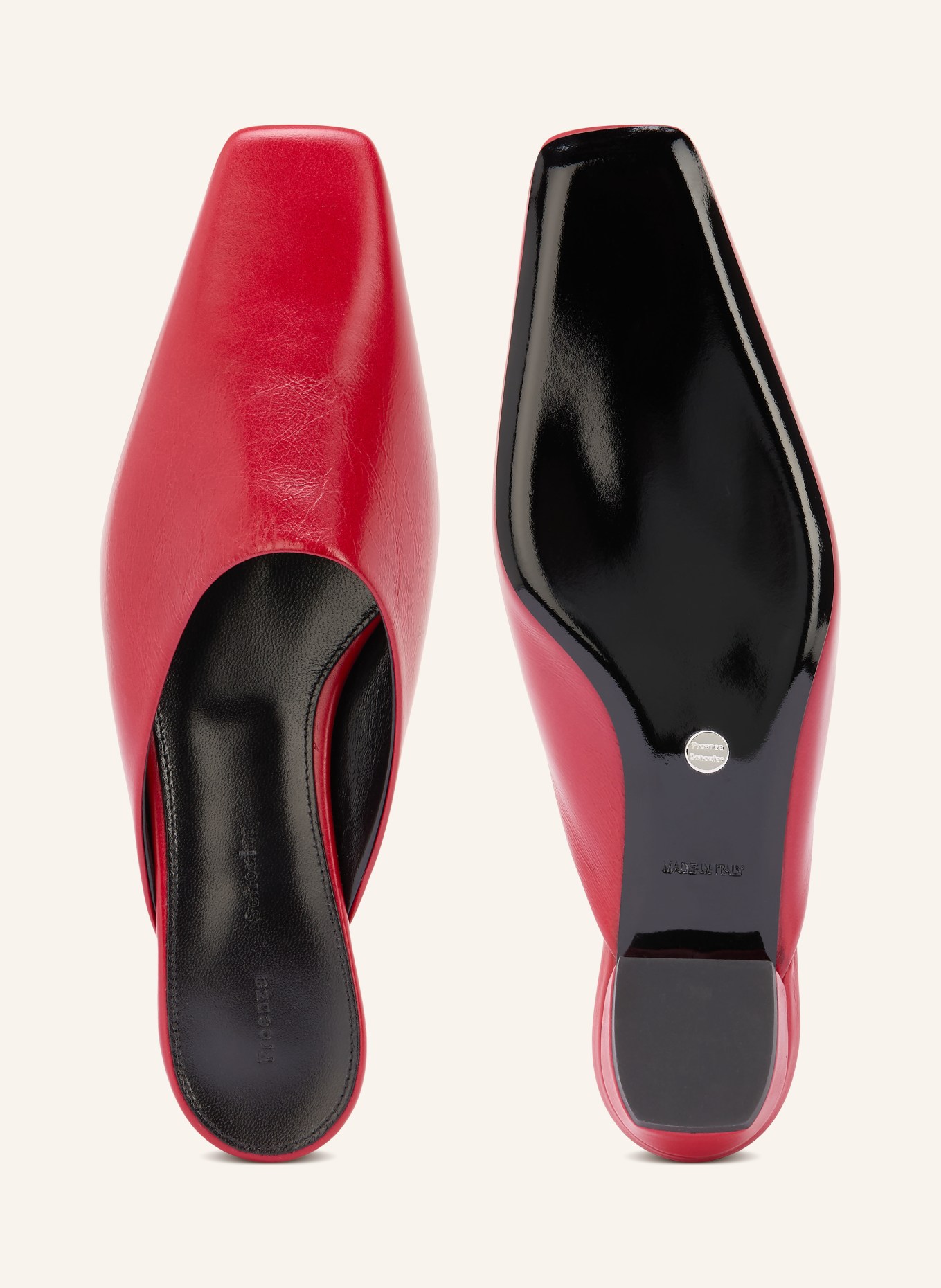 Proenza Schouler Klapki TRAP: CZERWONY