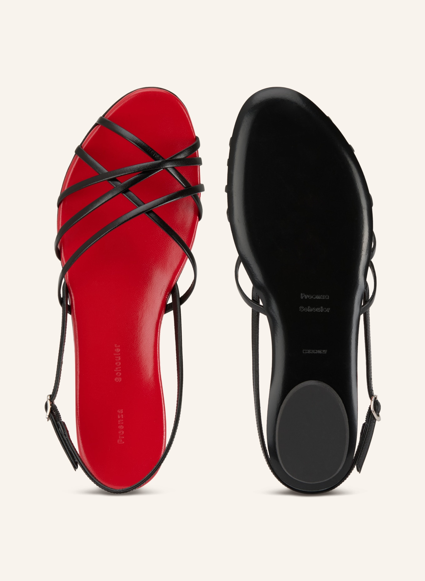 Proenza Schouler Sandalen UMA: SCHWARZ