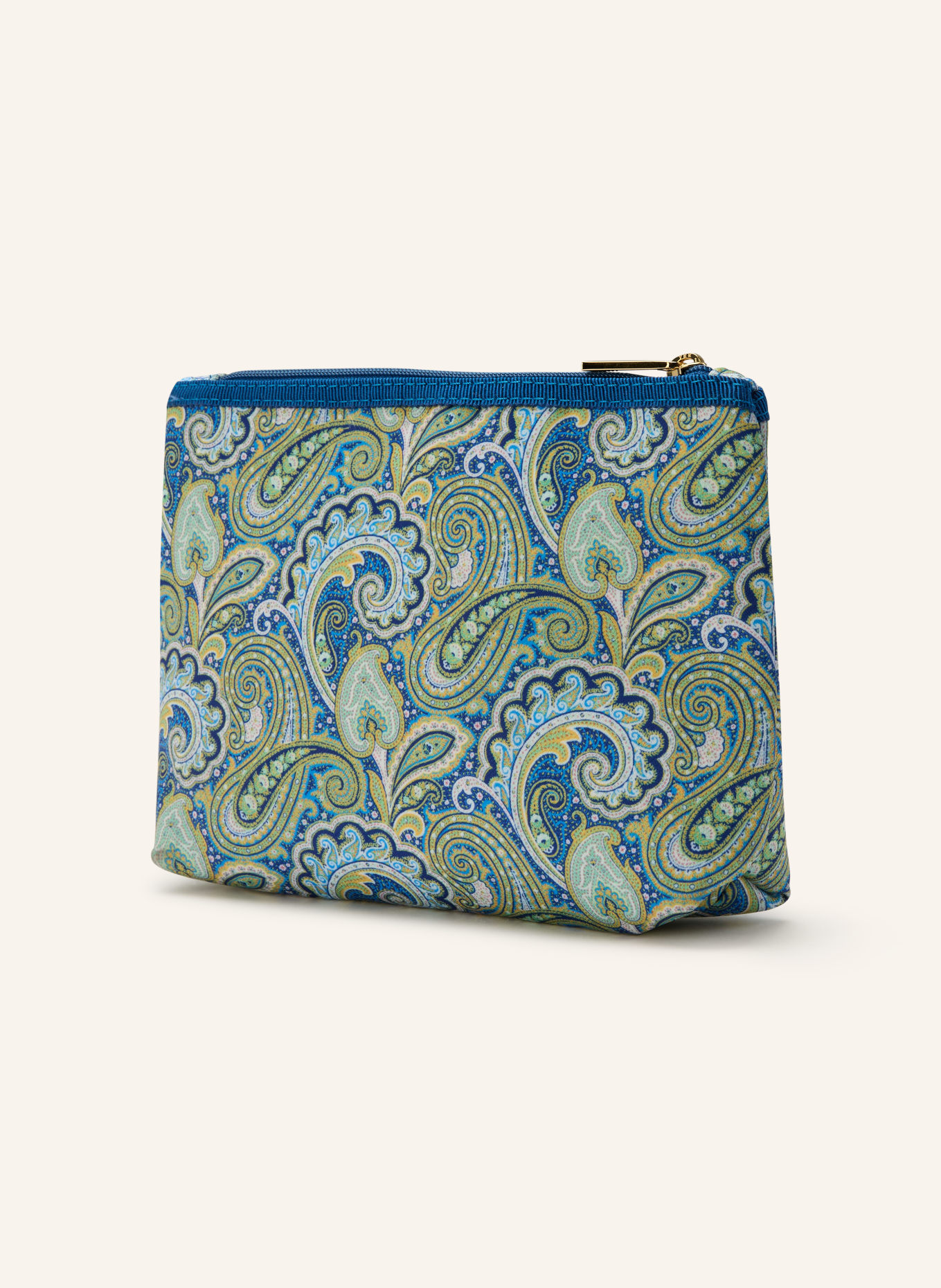 ETRO Pouch MEDIUM: BLAU / GELB / HELLGRÜN