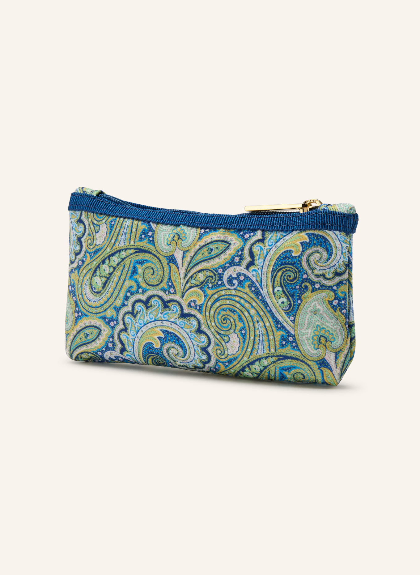 ETRO Pouch MINI: BLAU / HELLGRÜN / WEISS