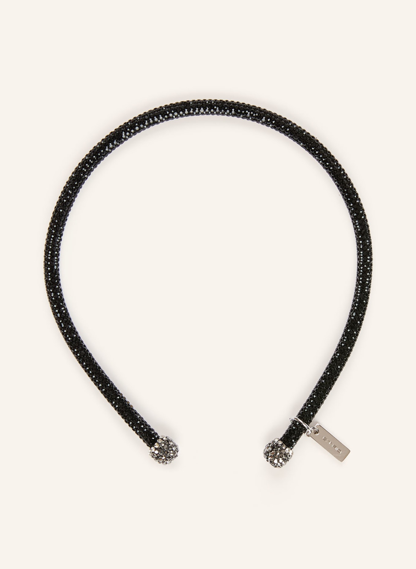 ETRO Čelenka s ozdobnými kameny: ČERNÁ