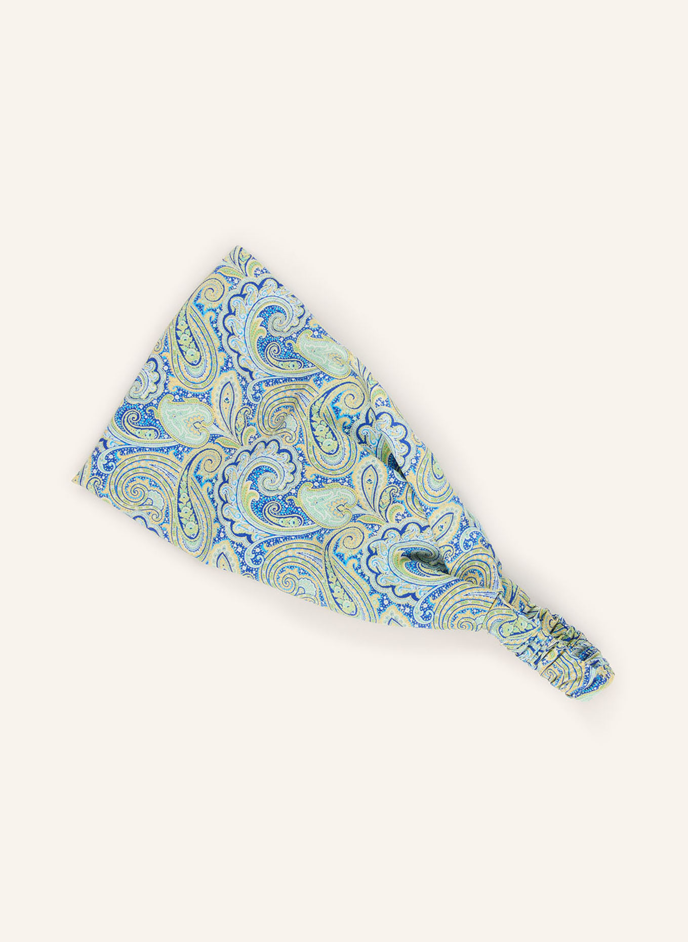 ETRO Hedvábná čelenka do vlasů: SVĚTLE ZELENÁ / MODRÁ