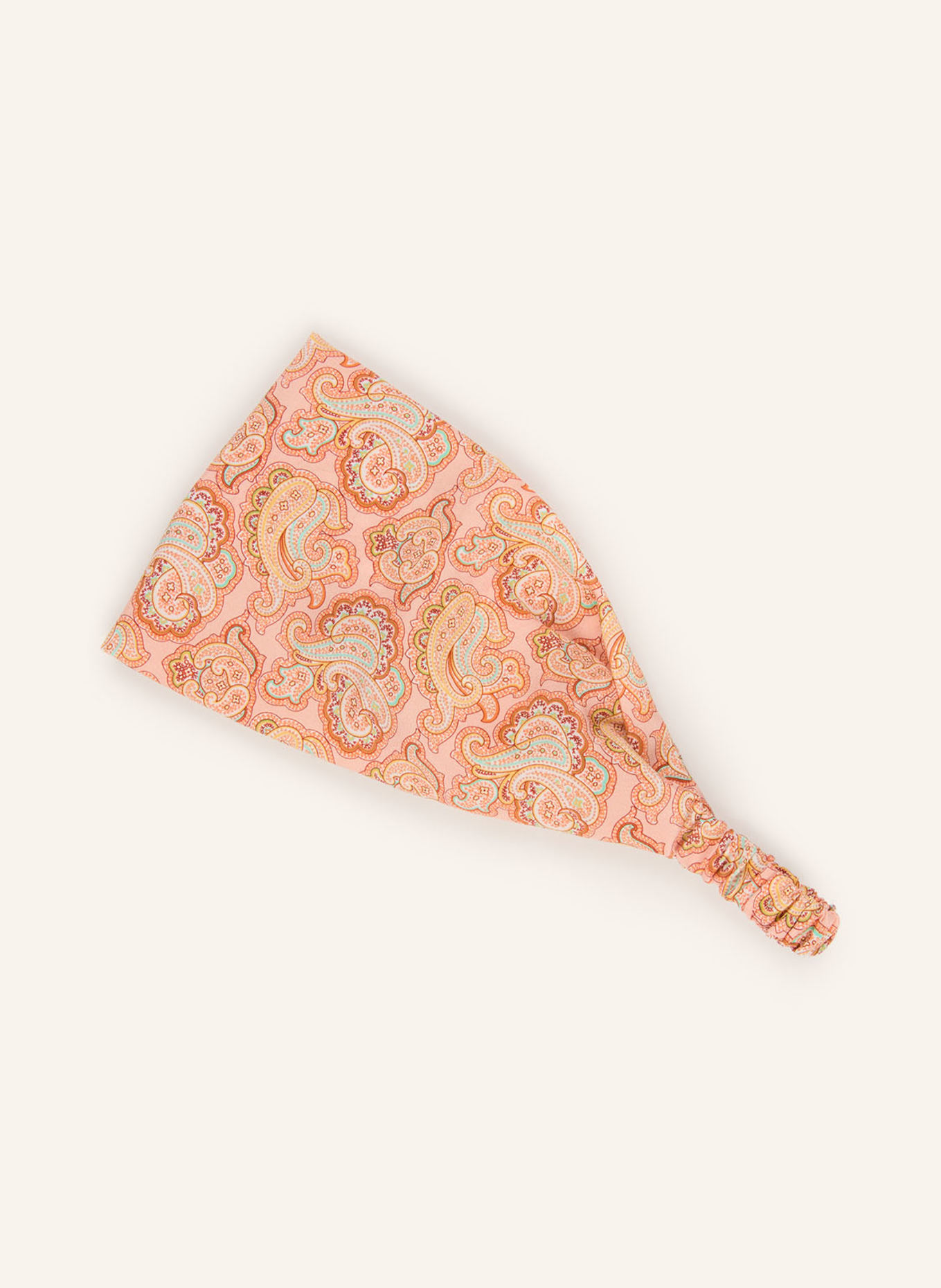 ETRO Hedvábná čelenka do vlasů: SVĚTLE ČERVENÁ / BÉŽOVÁ / MÁTOVÁ