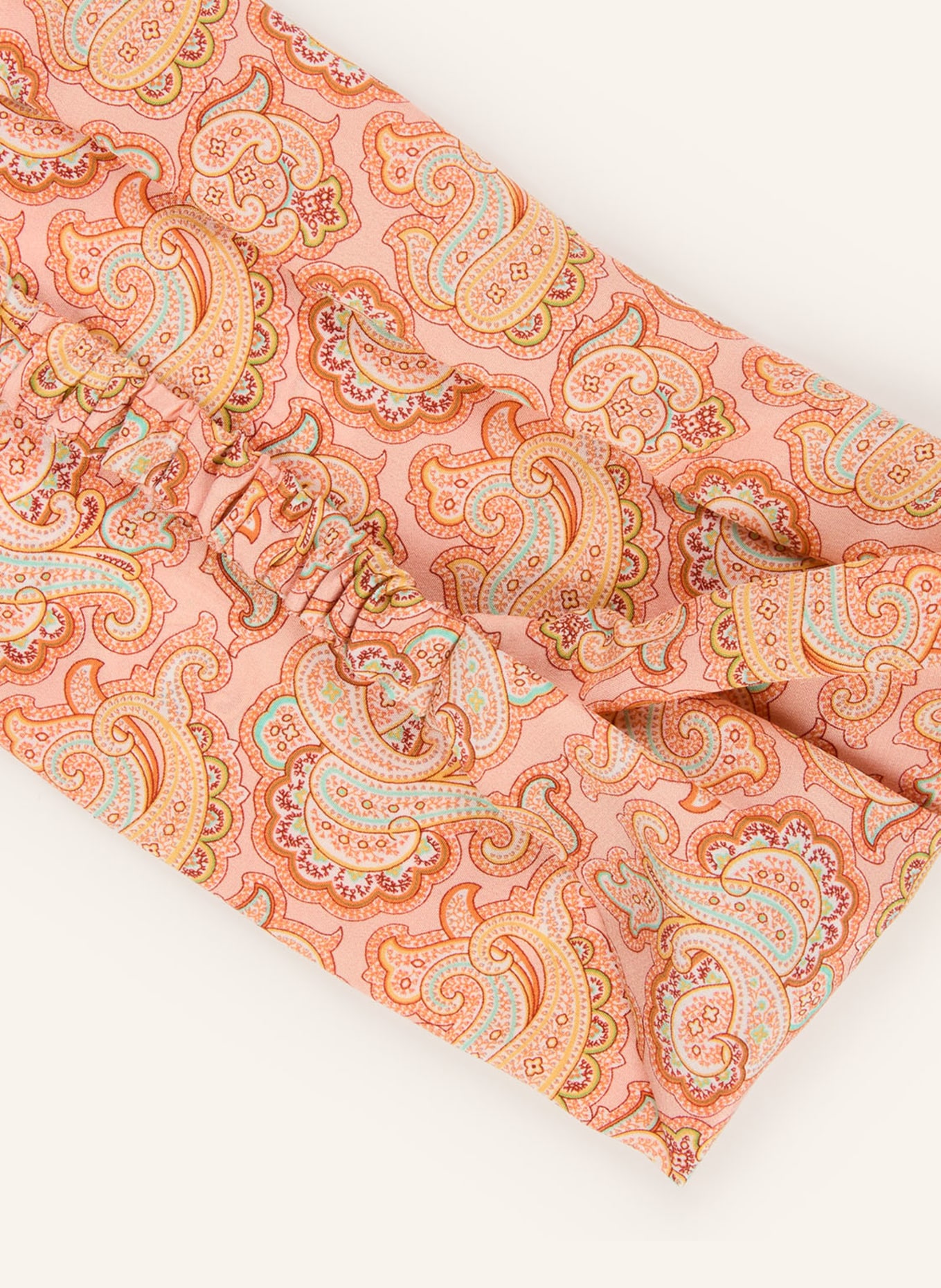 ETRO Hedvábná čelenka do vlasů: SVĚTLE ČERVENÁ / BÉŽOVÁ / MÁTOVÁ