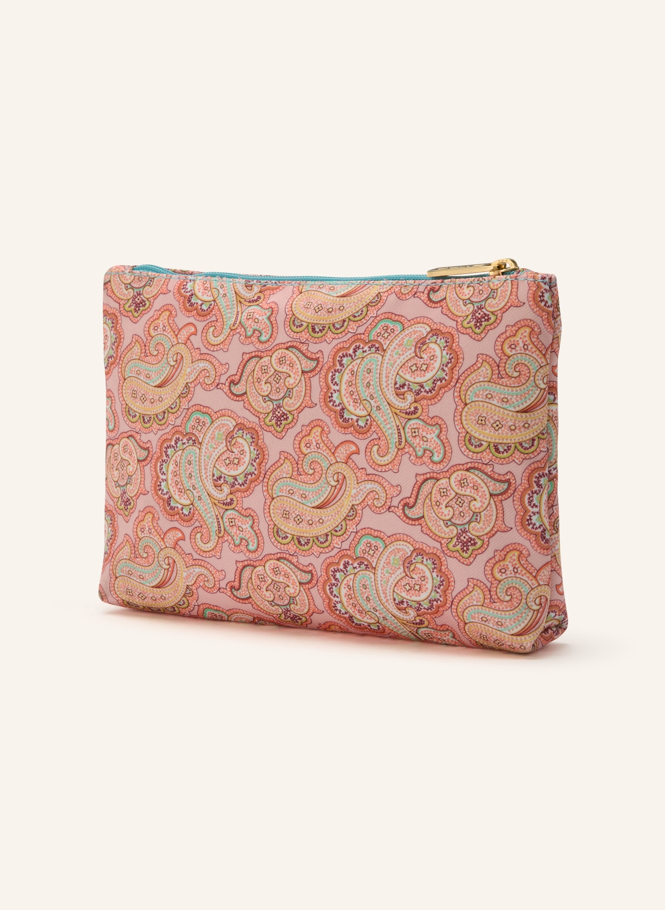 ETRO Pouch MEDIUM: HELLORANGE / ORANGE / TÜRKIS