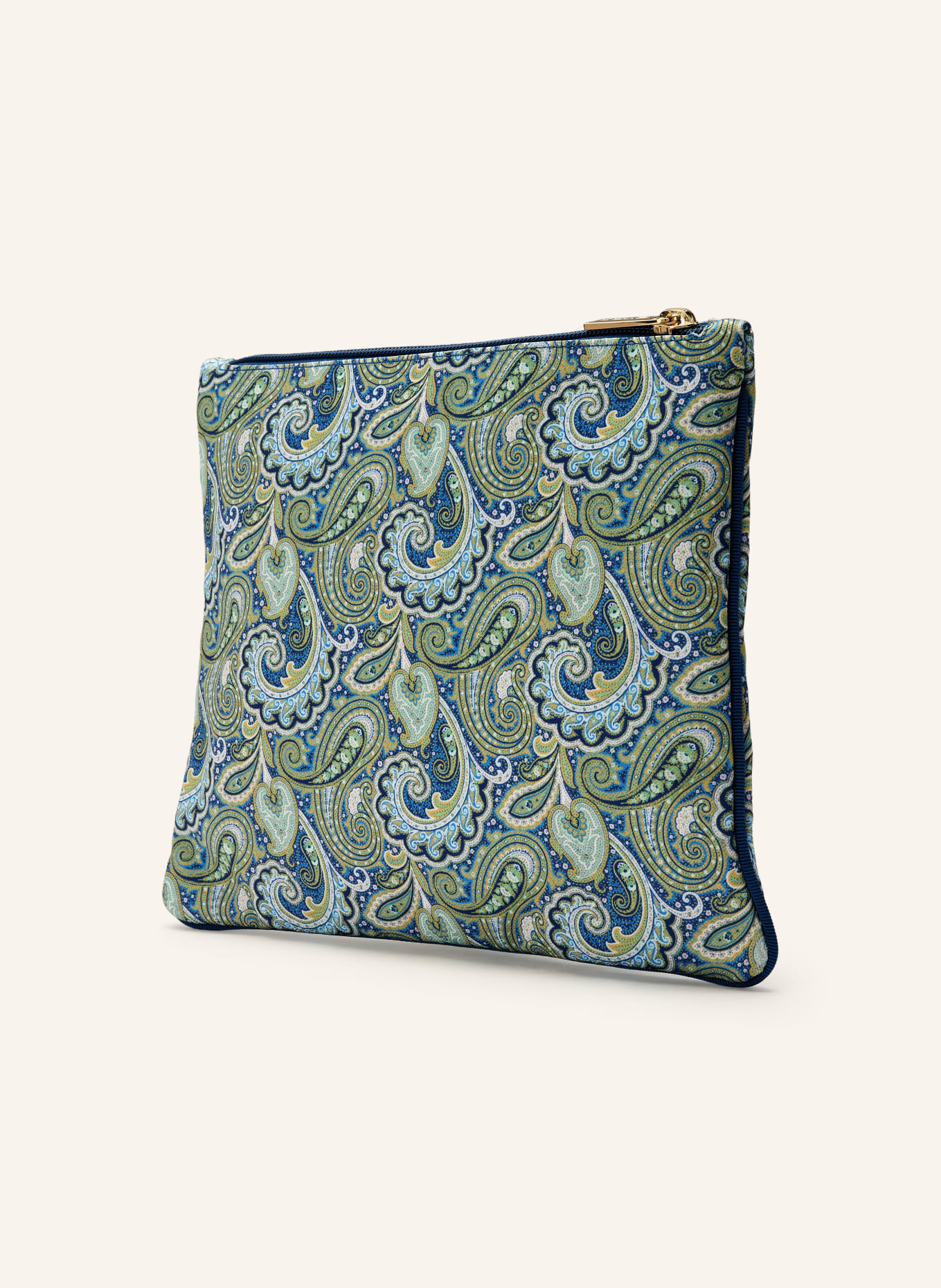 ETRO Large pouch: BLUE / YELLOW / TURQUOISE