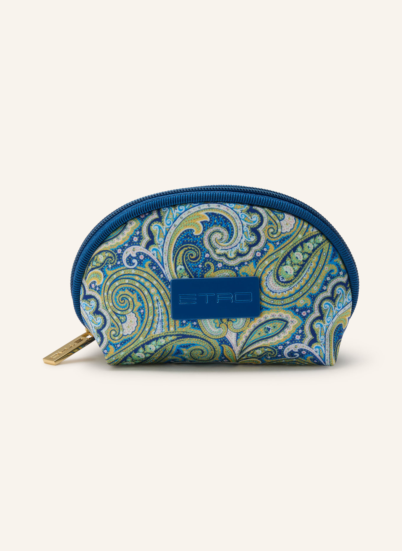 ETRO Pouch MINI: BLAU / HELLGRÜN / WEISS