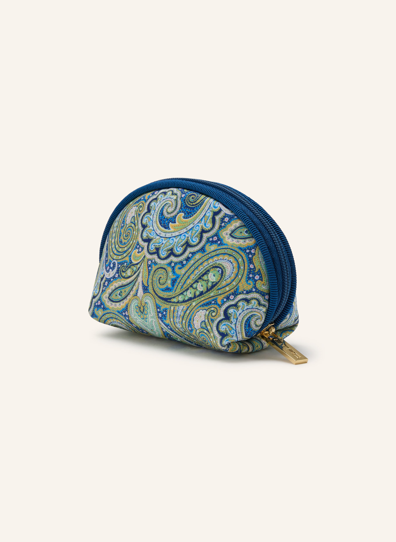 ETRO Pouch MINI: BLAU / HELLGRÜN / WEISS
