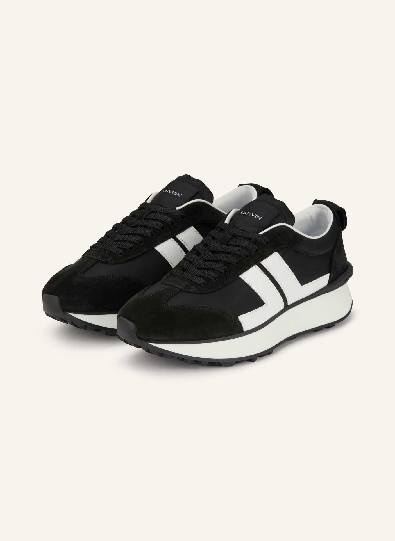 LANVIN Sneaker BUMPR: SCHWARZ / WEISS