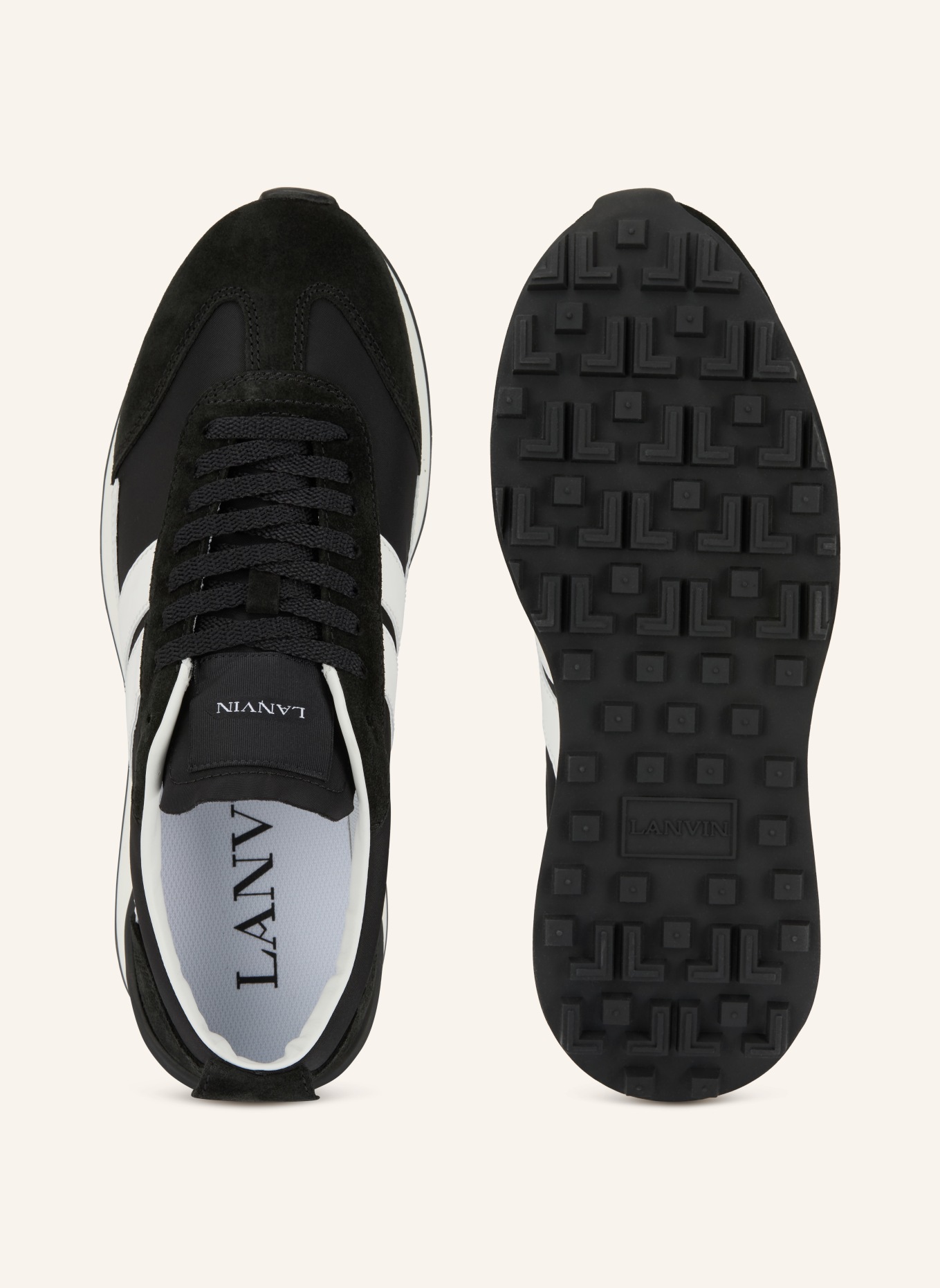 LANVIN Sneaker BUMPR: SCHWARZ / WEISS